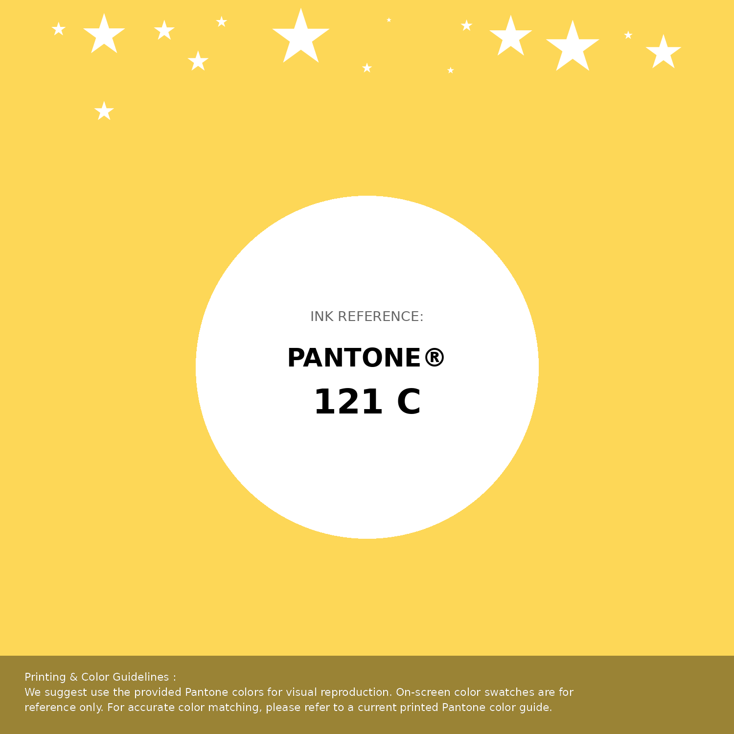 Beautiful Pantone swatch artwork featuring Pantone 121 C Color | Hex color Code #fdd757. Professional color swatch design perfect for designers and color enthusiasts. #pantone #colorswatch #designresource #fdd757