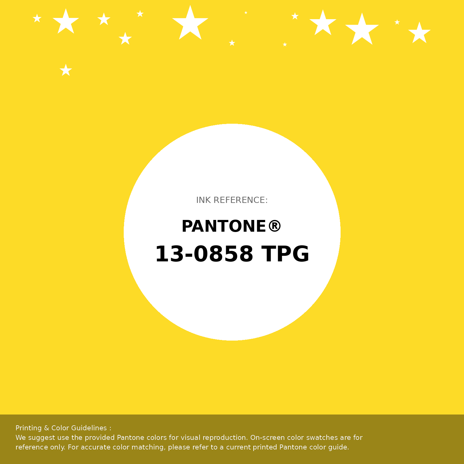 Beautiful Pantone swatch artwork featuring Pantone 13-0858 Tpg Vibrant Yellow Color | Hex color Code #fddb27. Professional color swatch design perfect for designers and color enthusiasts. #pantone #colorswatch #designresource #fddb27