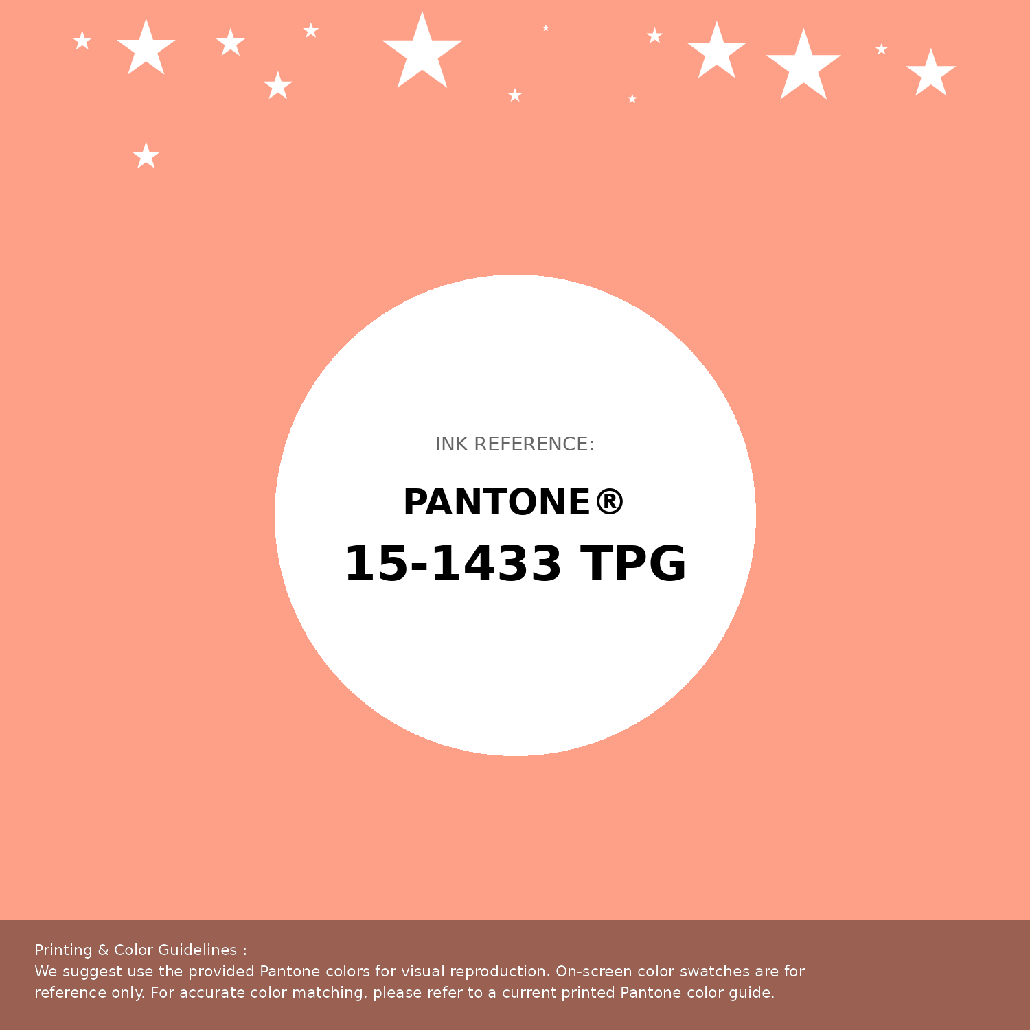 Beautiful Pantone swatch artwork featuring Pantone 15-1433 Tpg Papaya Punch Color | Hex color Code #fea088. Professional color swatch design perfect for designers and color enthusiasts. #pantone #colorswatch #designresource #fea088