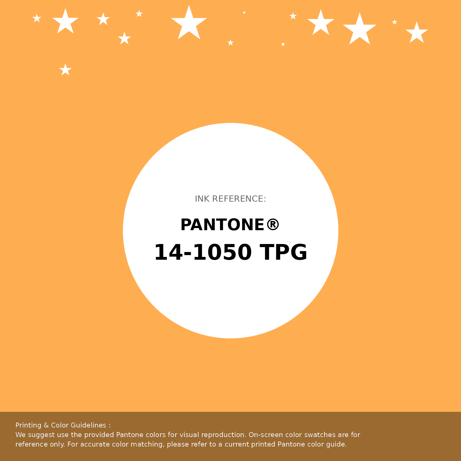 Beautiful Pantone swatch artwork featuring Pantone 14-1050 Tpg Marigold Color | Hex color Code #feae51. Professional color swatch design perfect for designers and color enthusiasts. #pantone #colorswatch #designresource #feae51