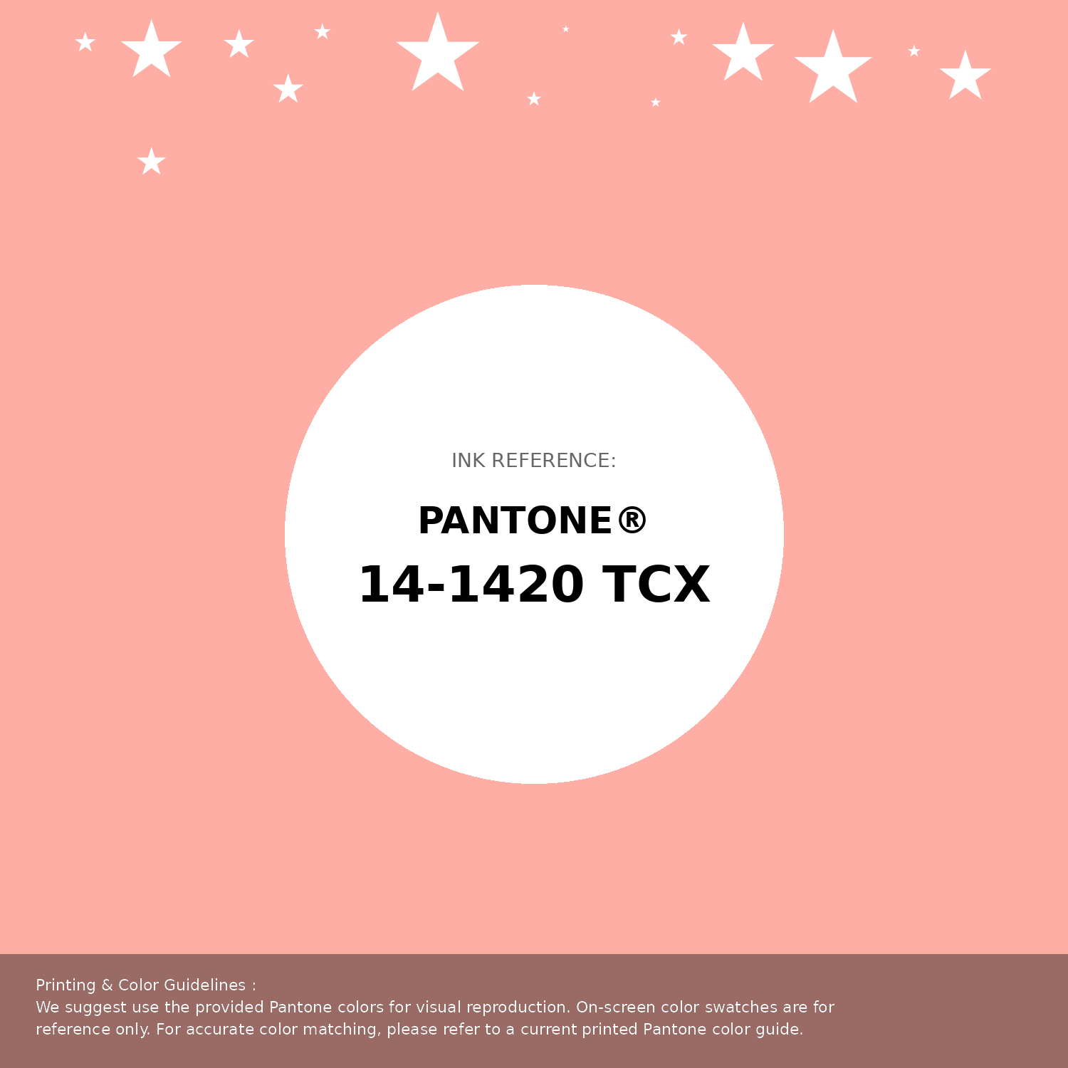 Beautiful Pantone swatch artwork featuring Pantone 14-1420 Tcx Apricot Blush Color | Hex color Code #feaea5. Professional color swatch design perfect for designers and color enthusiasts. #pantone #colorswatch #designresource #feaea5