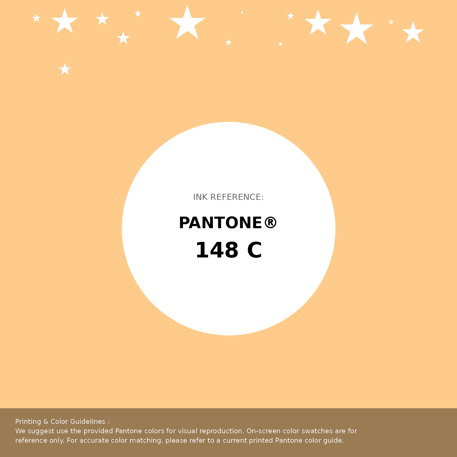 Beautiful Pantone swatch artwork featuring Pantone 148 C Color | Hex color Code #fecb8b. Professional color swatch design perfect for designers and color enthusiasts. #pantone #colorswatch #designresource #fecb8b