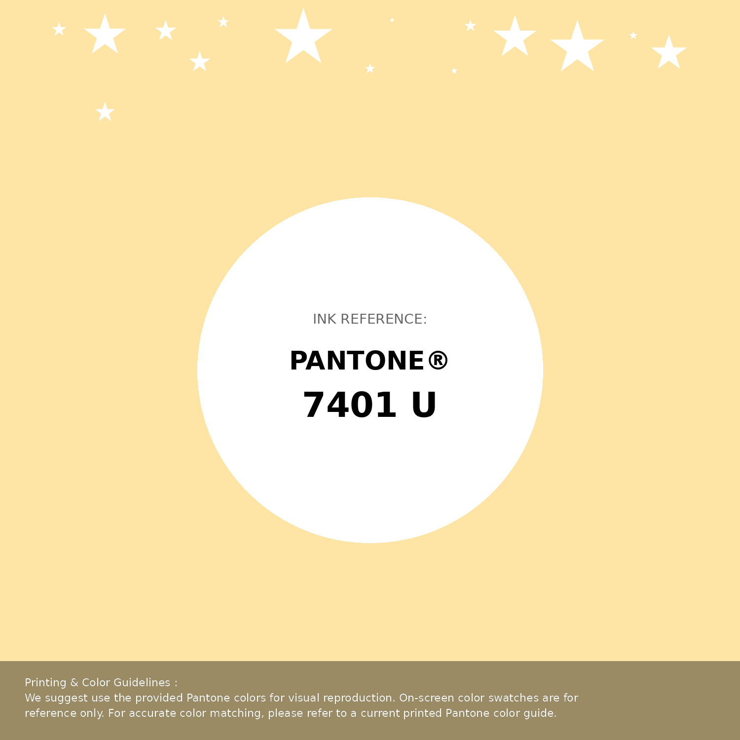 Beautiful Pantone swatch artwork featuring Pantone 7401 U Color | Hex color Code #fee5a5. Professional color swatch design perfect for designers and color enthusiasts. #pantone #colorswatch #designresource #fee5a5