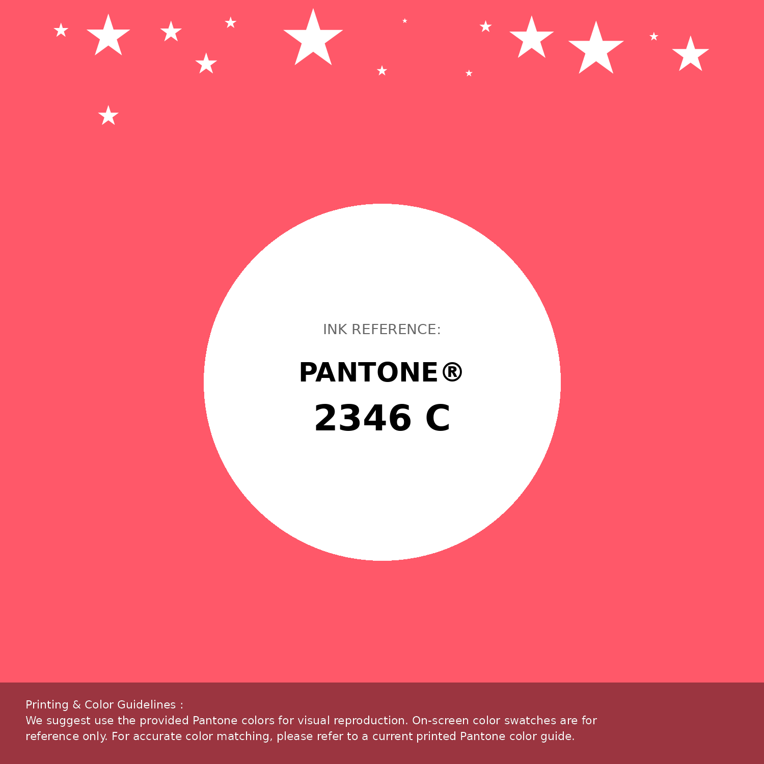Beautiful Pantone swatch artwork featuring Pantone 2346 C Color | Hex color Code #ff5869. Professional color swatch design perfect for designers and color enthusiasts. #pantone #colorswatch #designresource #ff5869