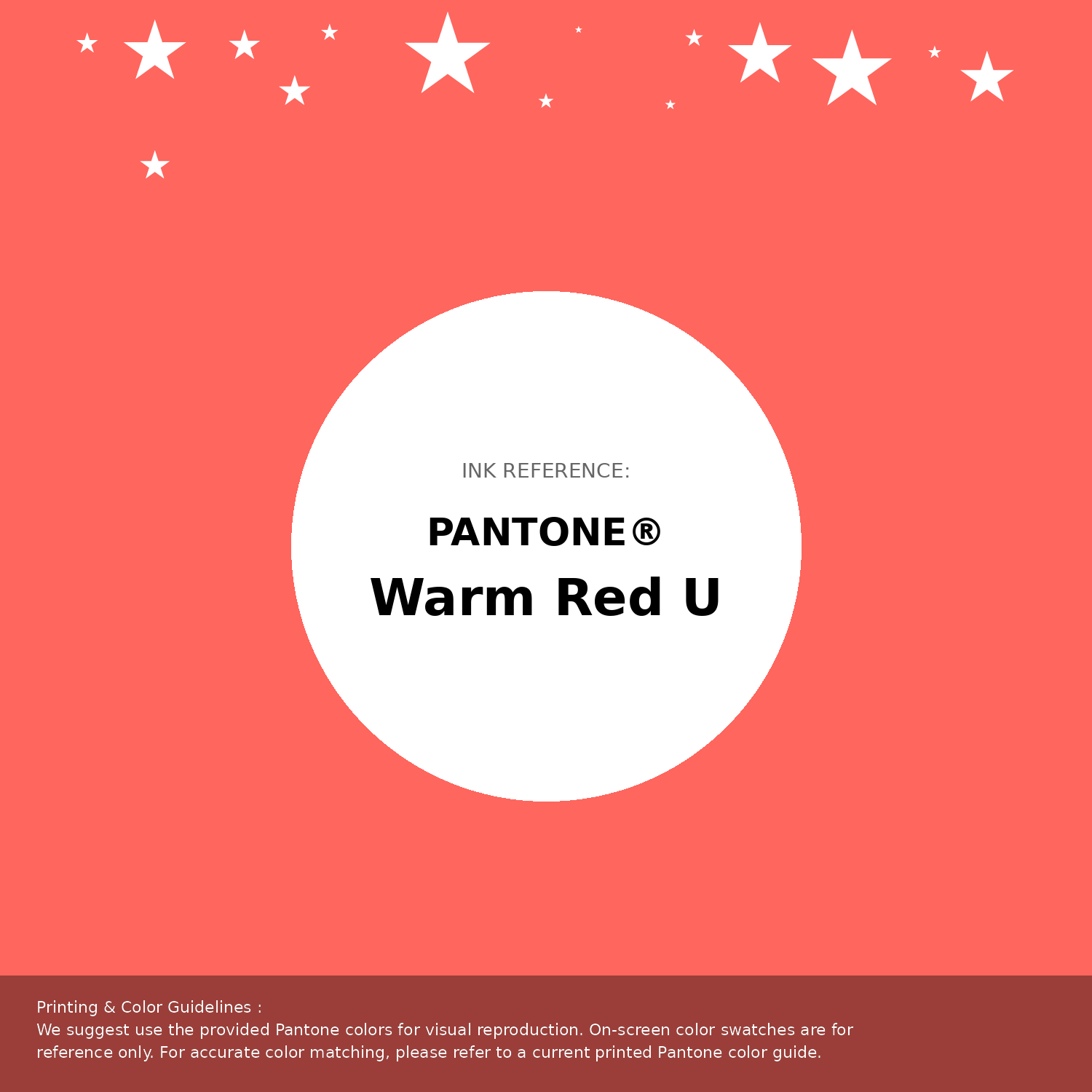 Beautiful Pantone swatch artwork featuring Pantone Warm Red U Color | Hex color Code #ff665e. Professional color swatch design perfect for designers and color enthusiasts. #pantone #colorswatch #designresource #ff665e