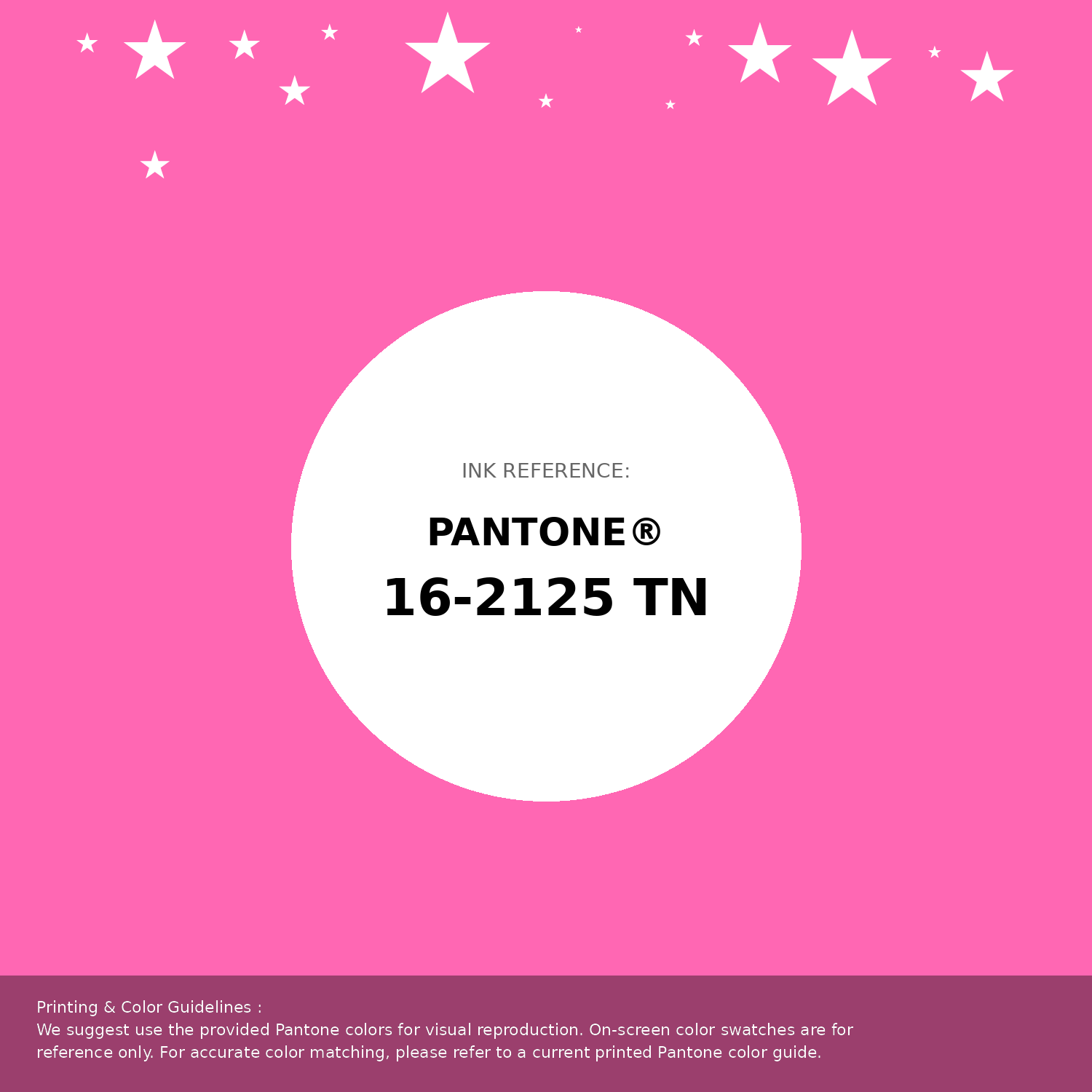 Beautiful Pantone swatch artwork featuring Pantone 16-2125 Tn Sugar Plum Color | Hex color Code #ff67b3. Professional color swatch design perfect for designers and color enthusiasts. #pantone #colorswatch #designresource #ff67b3