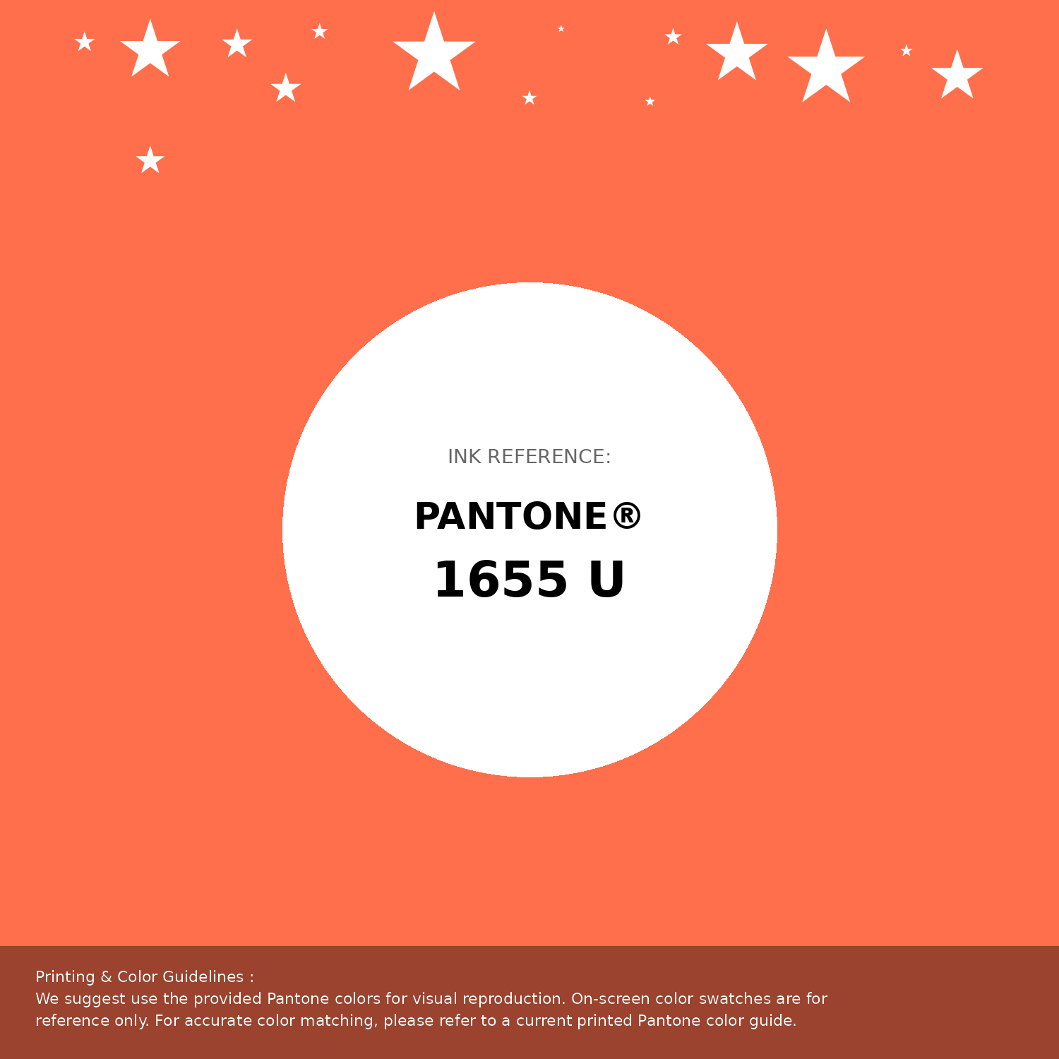 Beautiful Pantone swatch artwork featuring Pantone 1655 U Color | Hex color Code #ff6f4c. Professional color swatch design perfect for designers and color enthusiasts. #pantone #colorswatch #designresource #ff6f4c