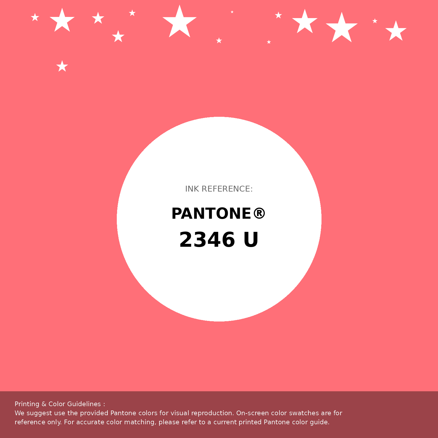 Beautiful Pantone swatch artwork featuring Pantone 2346 U Color | Hex color Code #ff6f78. Professional color swatch design perfect for designers and color enthusiasts. #pantone #colorswatch #designresource #ff6f78