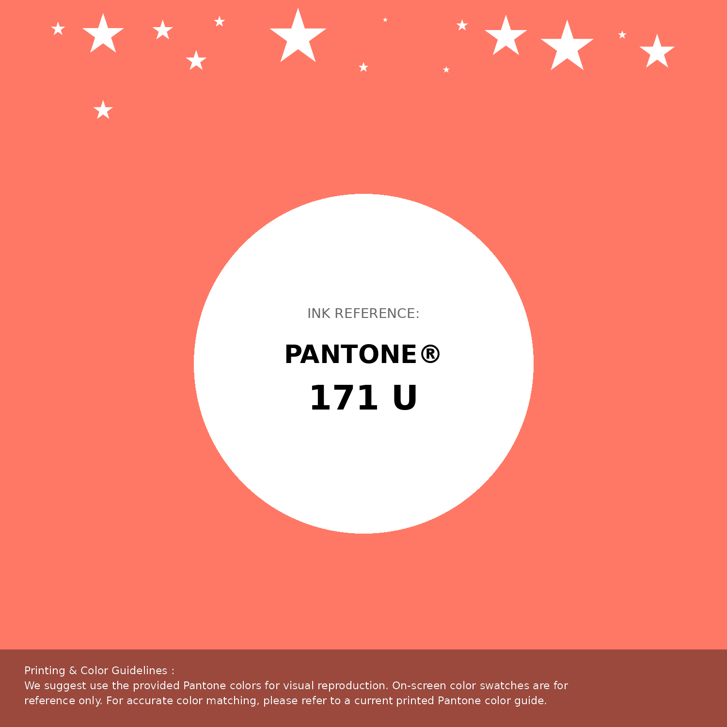 Beautiful Pantone swatch artwork featuring Pantone 171 U Color | Hex color Code #ff7865. Professional color swatch design perfect for designers and color enthusiasts. #pantone #colorswatch #designresource #ff7865