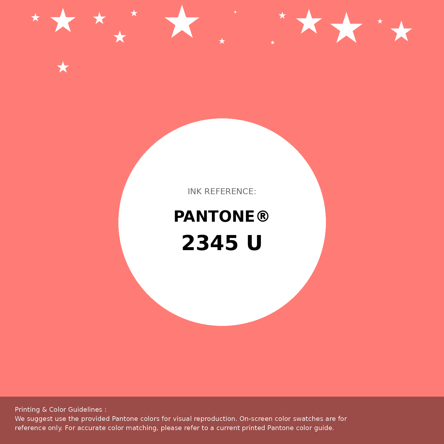 Beautiful Pantone swatch artwork featuring Pantone 2345 U Color | Hex color Code #ff7c76. Professional color swatch design perfect for designers and color enthusiasts. #pantone #colorswatch #designresource #ff7c76