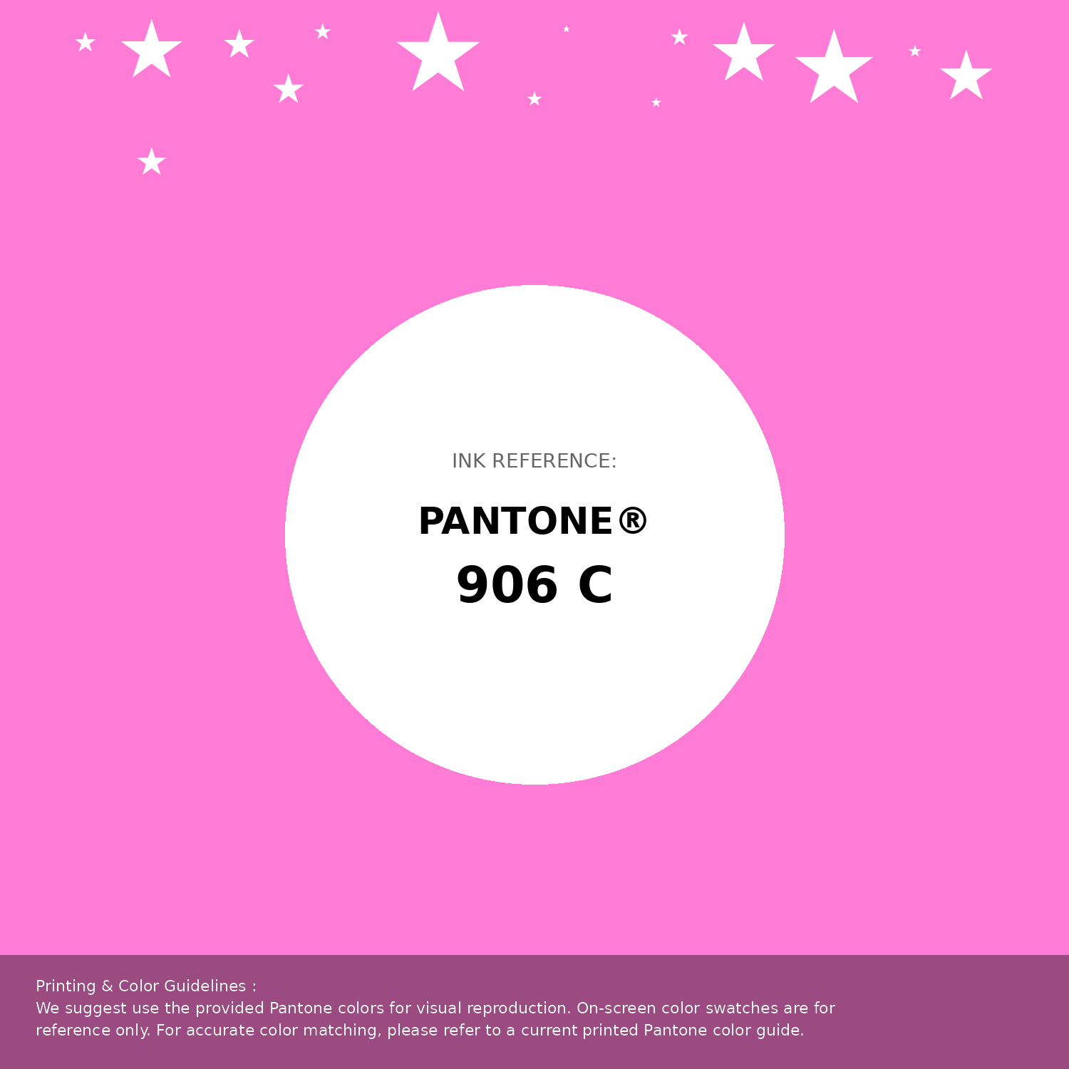 Beautiful Pantone swatch artwork featuring Pantone 906 C Color | Hex color Code #ff7cd6. Professional color swatch design perfect for designers and color enthusiasts. #pantone #colorswatch #designresource #ff7cd6