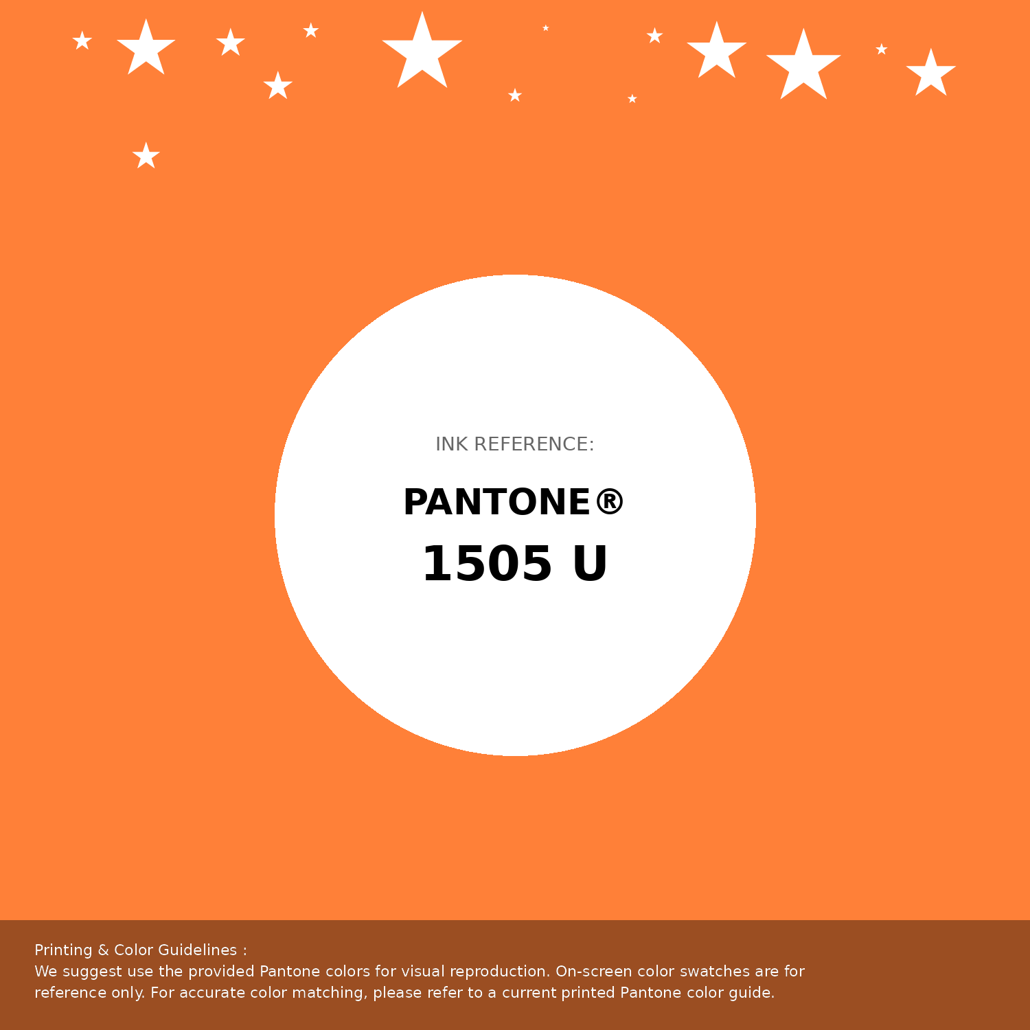 Beautiful Pantone swatch artwork featuring Pantone 1505 U Color | Hex color Code #ff8038. Professional color swatch design perfect for designers and color enthusiasts. #pantone #colorswatch #designresource #ff8038