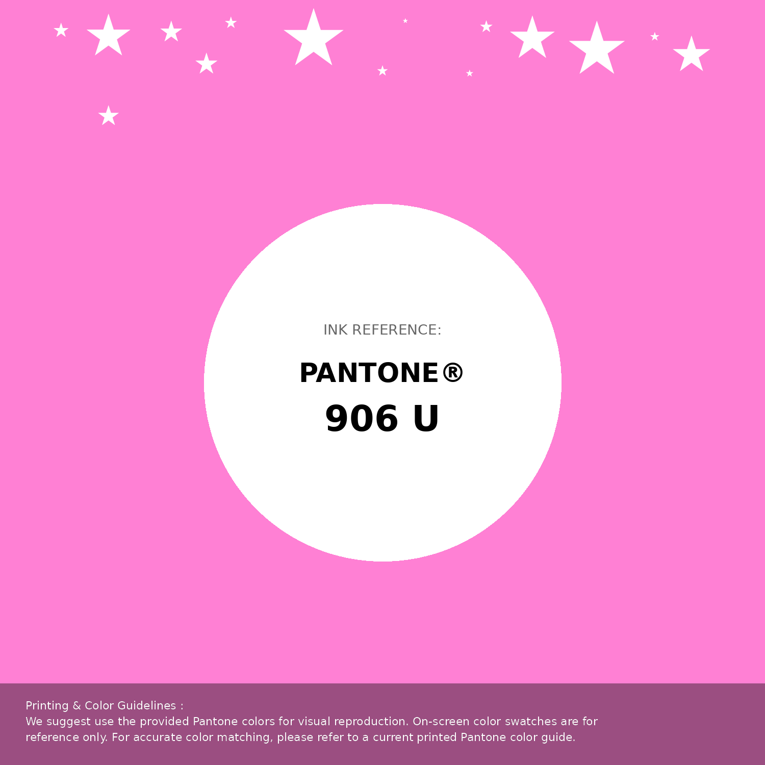 Beautiful Pantone swatch artwork featuring Pantone 906 U Color | Hex color Code #ff80d4. Professional color swatch design perfect for designers and color enthusiasts. #pantone #colorswatch #designresource #ff80d4