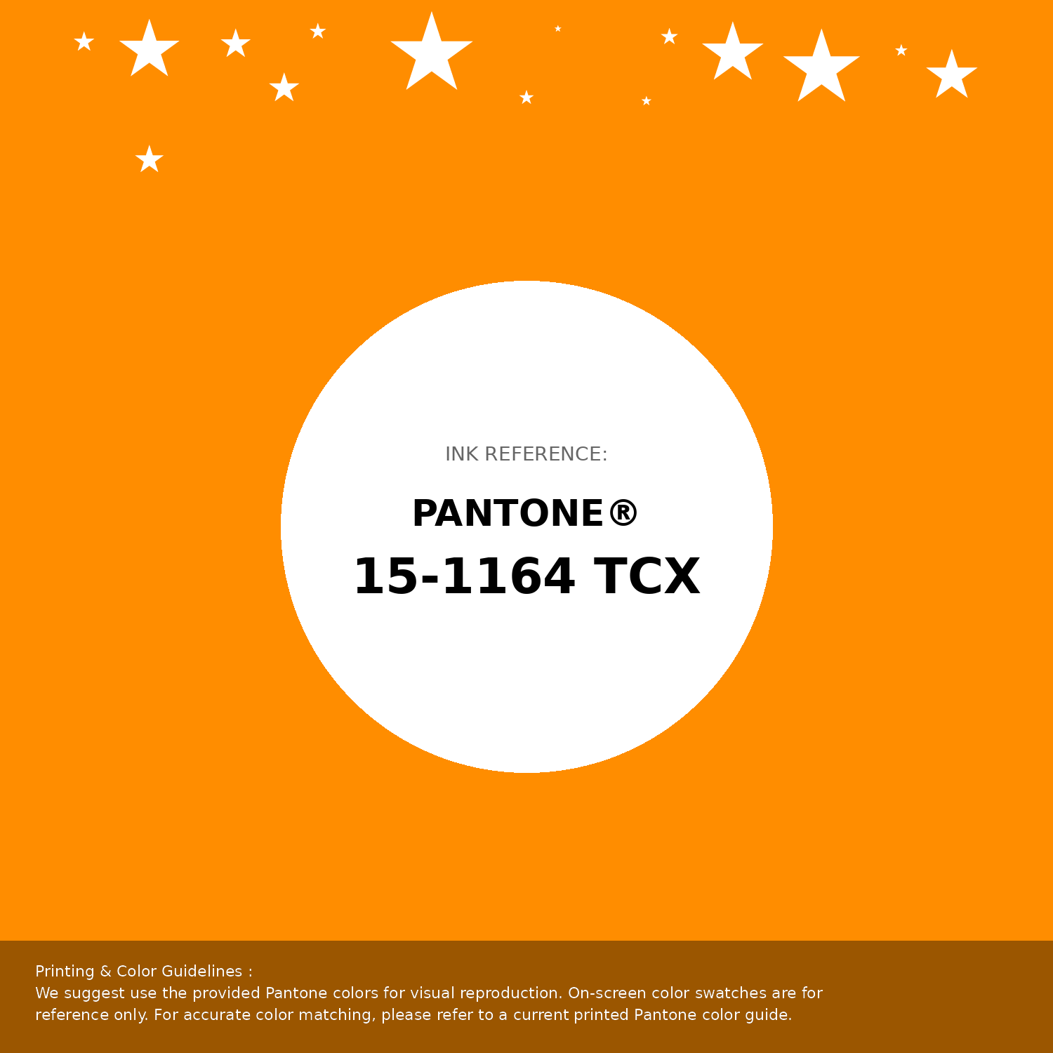 Beautiful Pantone swatch artwork featuring Pantone 15-1164 Tcx Bright Marigold Color | Hex color Code #ff8d00. Professional color swatch design perfect for designers and color enthusiasts. #pantone #colorswatch #designresource #ff8d00