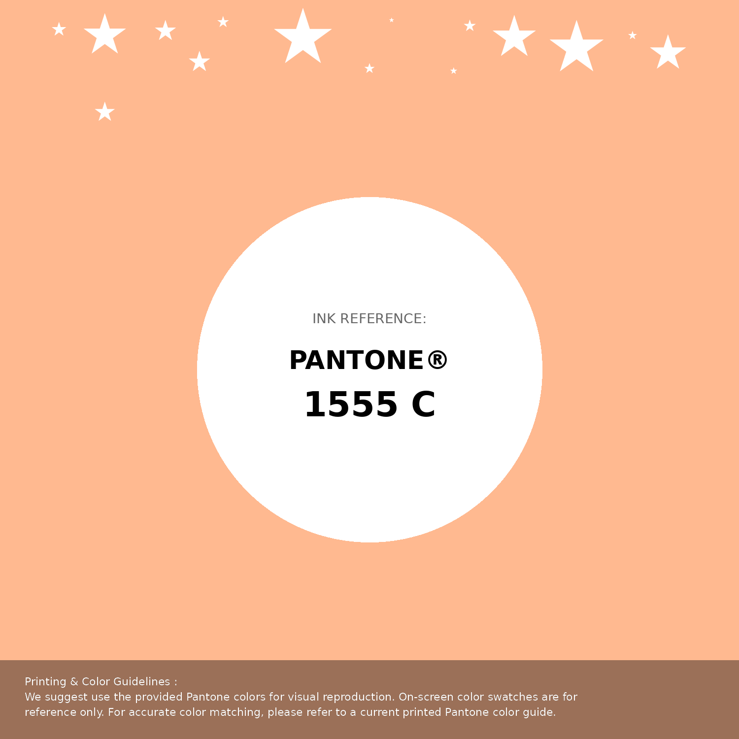 Beautiful Pantone swatch artwork featuring Pantone 1555 C Color | Hex color Code #ffb990. Professional color swatch design perfect for designers and color enthusiasts. #pantone #colorswatch #designresource #ffb990