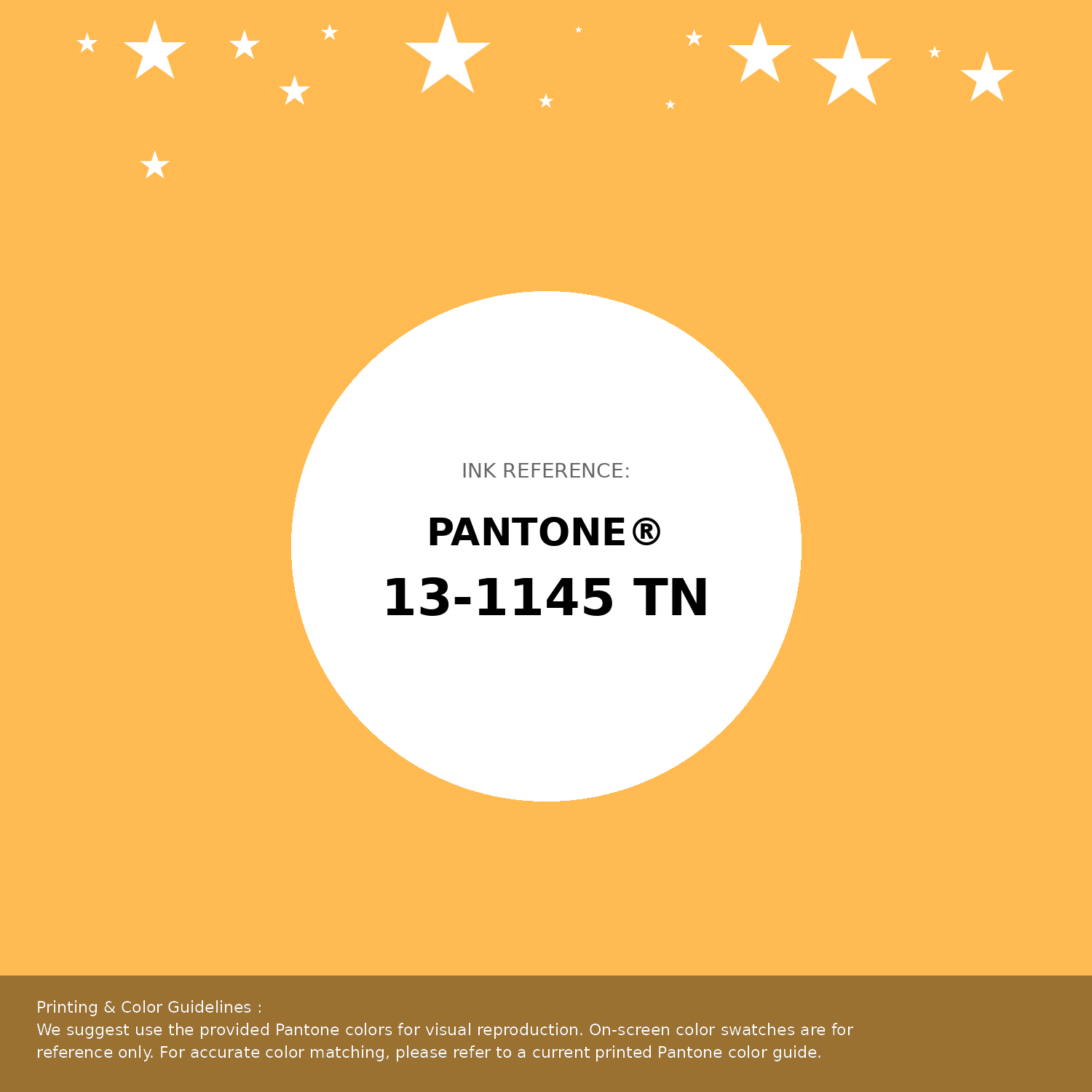 Beautiful Pantone swatch artwork featuring Pantone 13-1145 Tn Orange Pop Color | Hex color Code #ffba52. Professional color swatch design perfect for designers and color enthusiasts. #pantone #colorswatch #designresource #ffba52