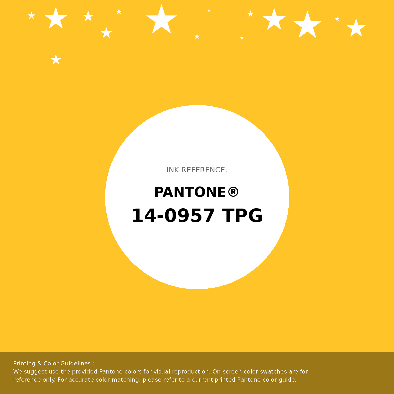 Beautiful Pantone swatch artwork featuring Pantone 14-0957 Tpg Spectra Yellow Color | Hex color Code #ffc428. Professional color swatch design perfect for designers and color enthusiasts. #pantone #colorswatch #designresource #ffc428