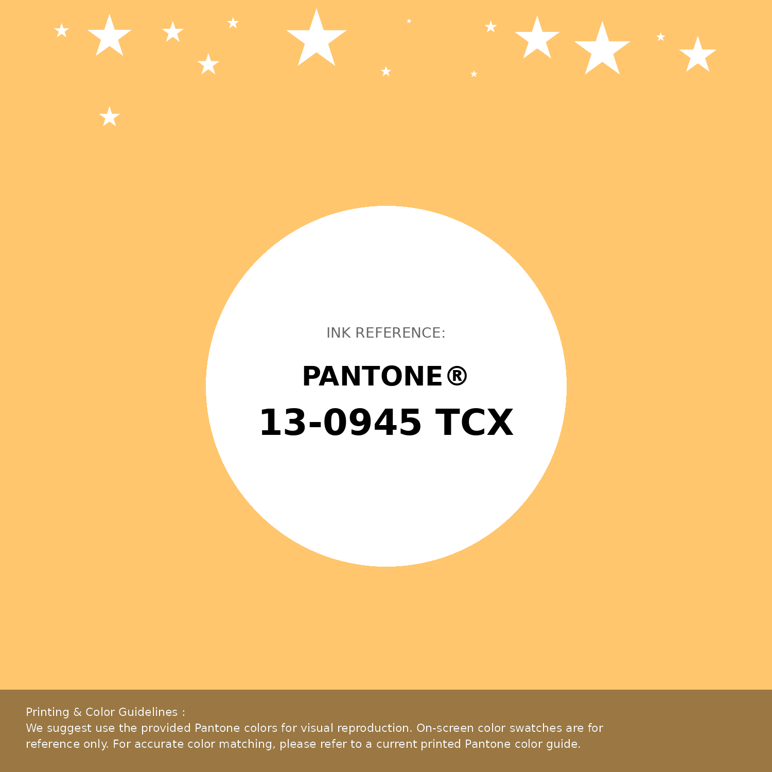Beautiful Pantone swatch artwork featuring Pantone 13-0945 Tcx Pale Marigold Color | Hex color Code #ffc66e. Professional color swatch design perfect for designers and color enthusiasts. #pantone #colorswatch #designresource #ffc66e