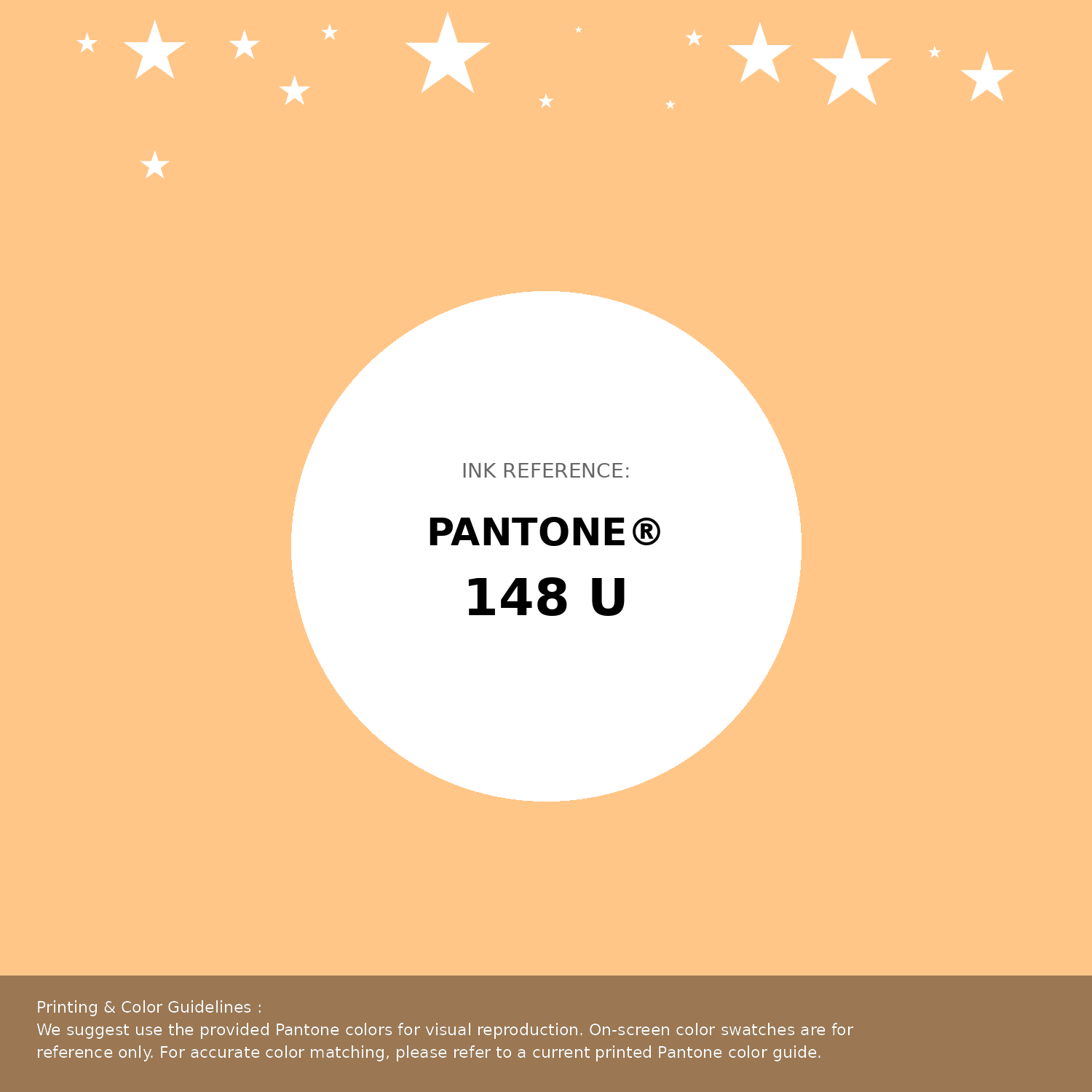 Beautiful Pantone swatch artwork featuring Pantone 148 U Color | Hex color Code #ffc688. Professional color swatch design perfect for designers and color enthusiasts. #pantone #colorswatch #designresource #ffc688
