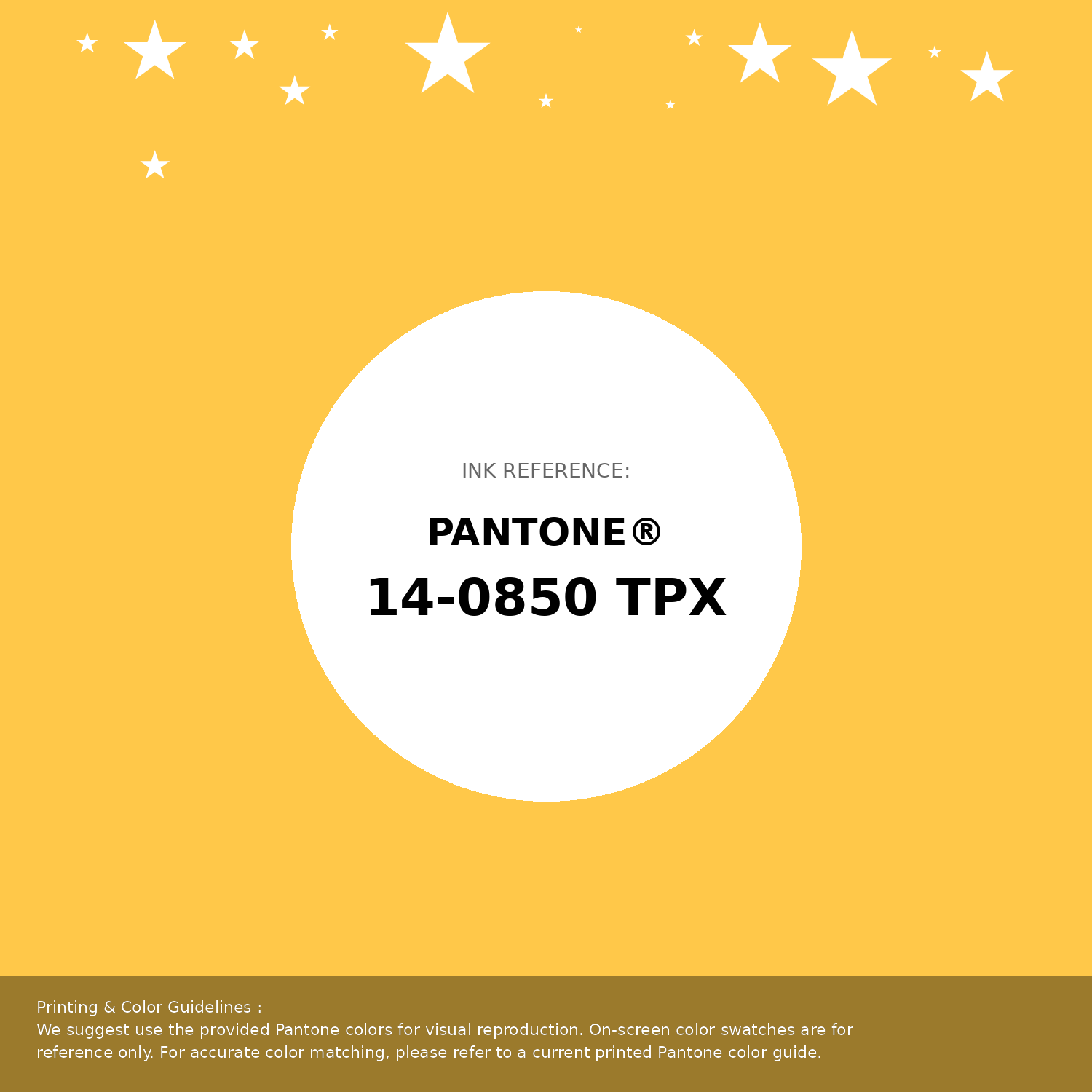 Beautiful Pantone swatch artwork featuring Pantone 14-0850 Tpx Daffodil Color | Hex color Code #ffc849. Professional color swatch design perfect for designers and color enthusiasts. #pantone #colorswatch #designresource #ffc849