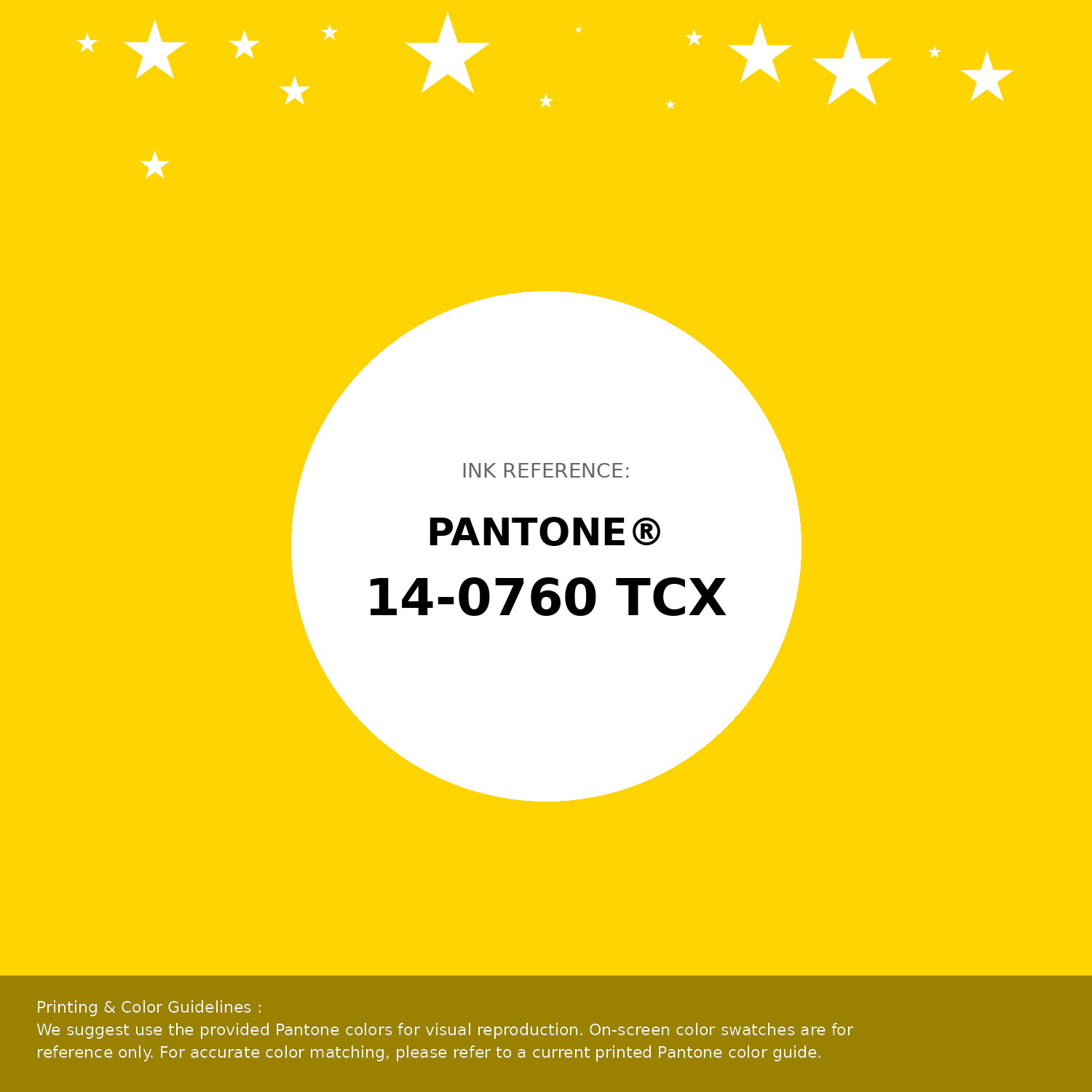 Beautiful Pantone swatch artwork featuring Pantone 14-0760 Tcx Cyber Yellow Color | Hex color Code #ffd400. Professional color swatch design perfect for designers and color enthusiasts. #pantone #colorswatch #designresource #ffd400