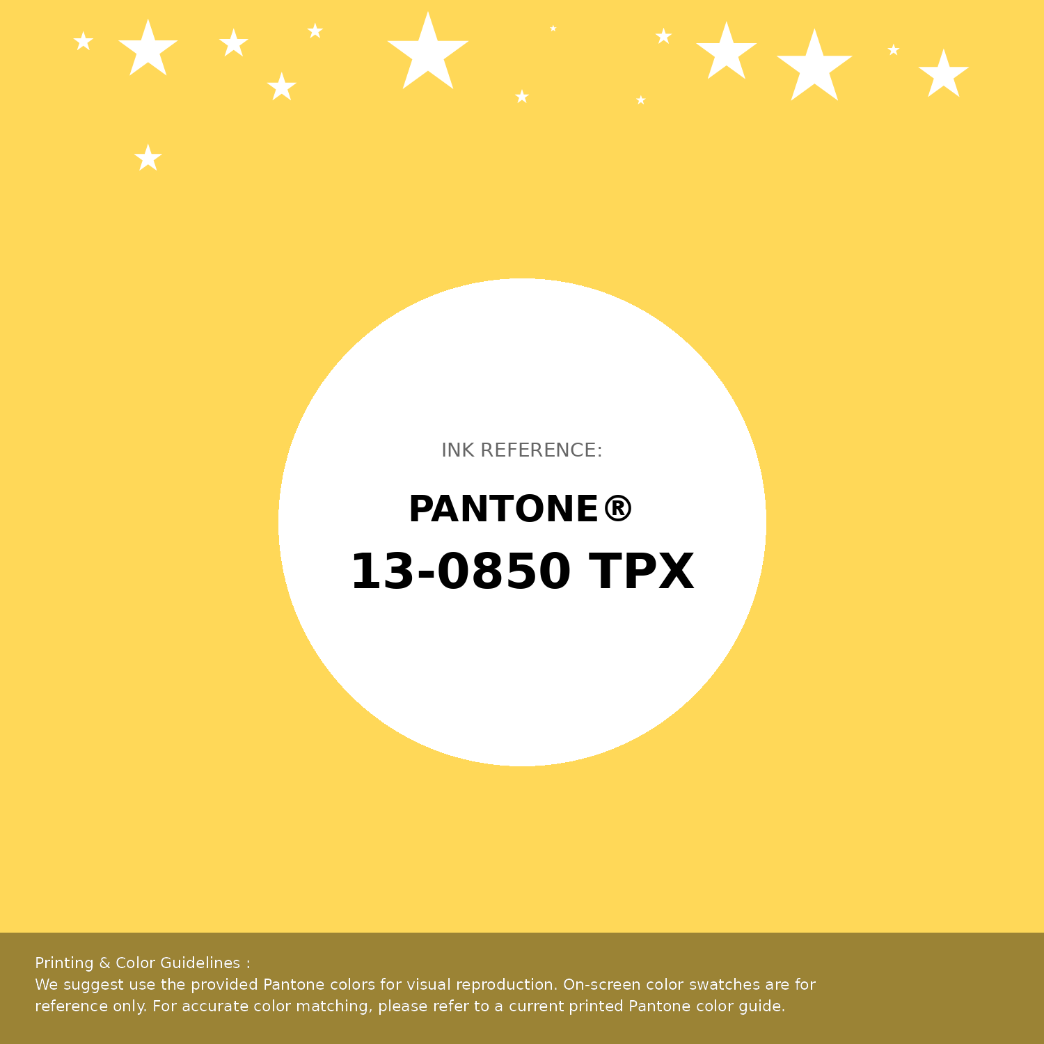 Beautiful Pantone swatch artwork featuring Pantone 13-0850 Tpx Aspen Gold Color | Hex color Code #ffd858. Professional color swatch design perfect for designers and color enthusiasts. #pantone #colorswatch #designresource #ffd858