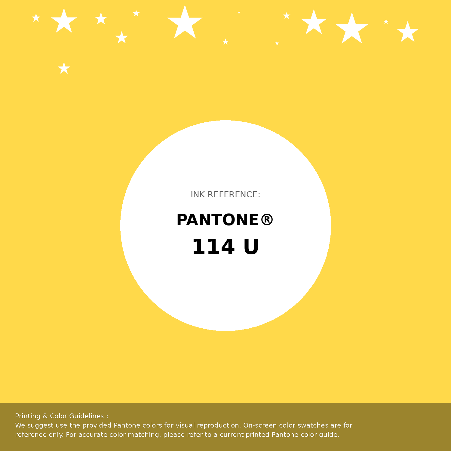 Beautiful Pantone swatch artwork featuring Pantone 114 U Color | Hex color Code #ffd94a. Professional color swatch design perfect for designers and color enthusiasts. #pantone #colorswatch #designresource #ffd94a