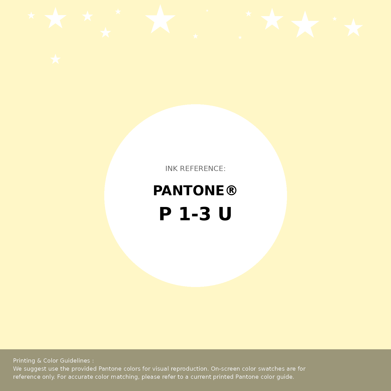 Beautiful Pantone swatch artwork featuring Pantone P 1-3 U Color | Hex color Code #fff7c7. Professional color swatch design perfect for designers and color enthusiasts. #pantone #colorswatch #designresource #fff7c7