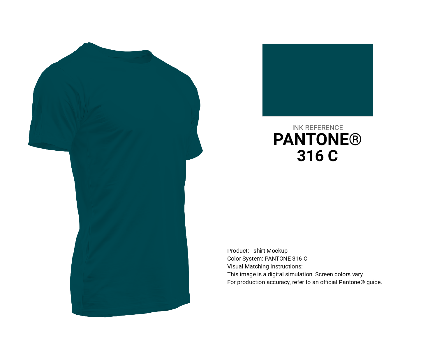 Hex Color #004851 | Printing Match PANTONE 316 C | Color conversion ...