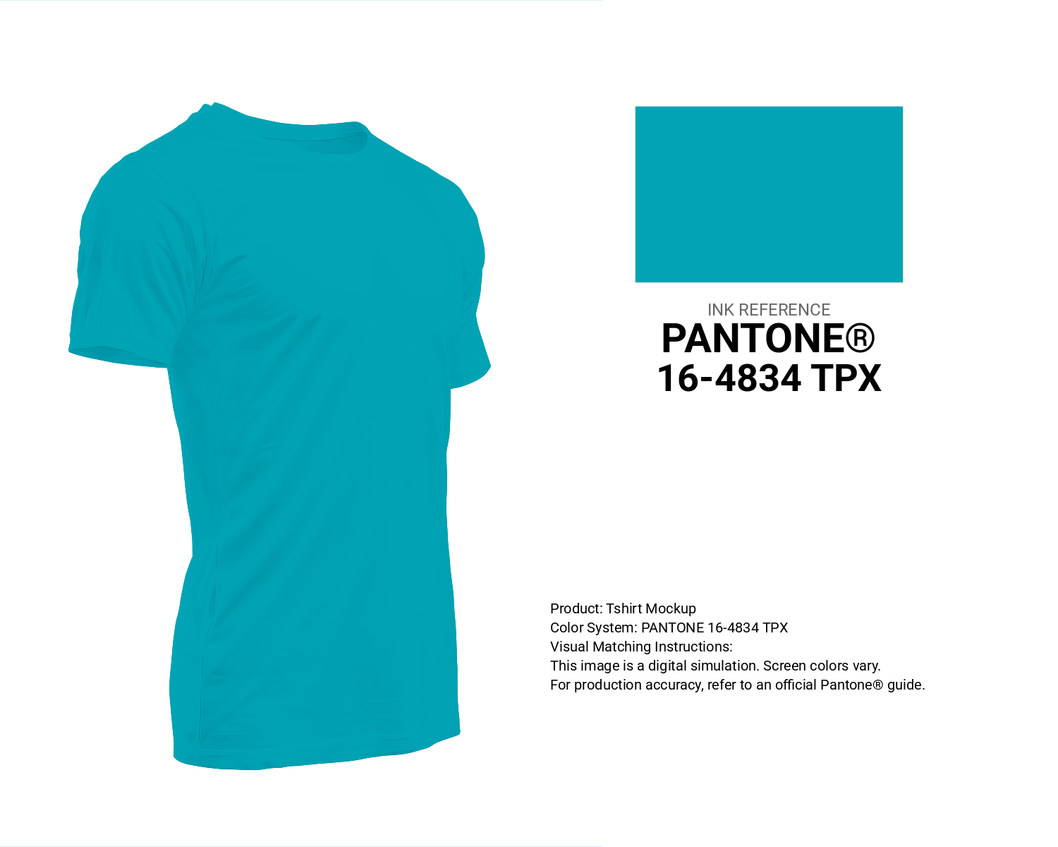 Hex Color #00a4b5 | Printing Match PANTONE 16-4834 TPX | Color