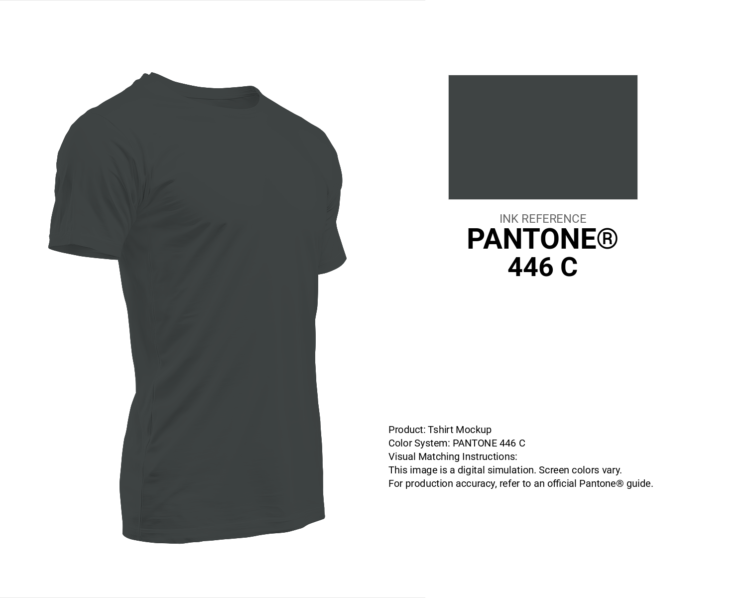 Hex Color #3f4444 | Printing Match PANTONE 446 C | Color