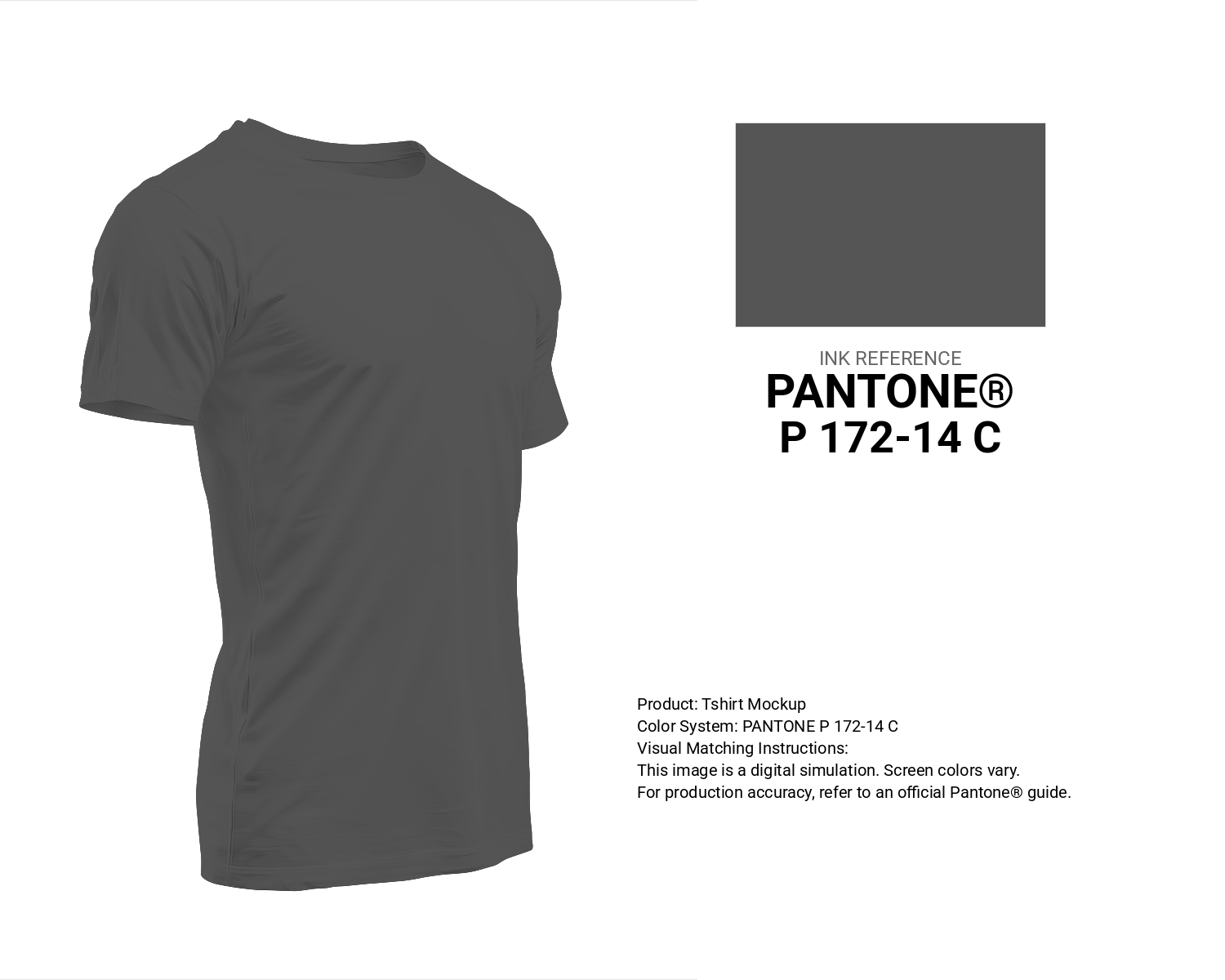 Hex Color #565555 | Printing Match PANTONE P 172-14 C | Color