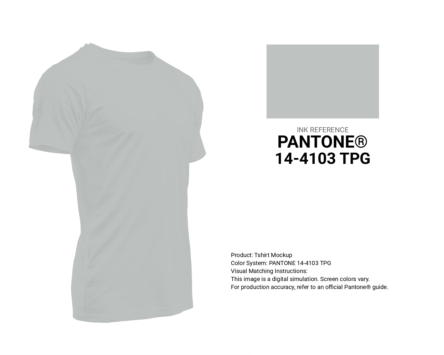 Creative T-shirt mockup featuring Pantone 14-4103 Tpg Gray Violet Color | Hex color Code #bec2c0. Perfect for fashion designers, apparel brands, and print-on-demand projects. #tshirt #mockup #fashion #bec2c0