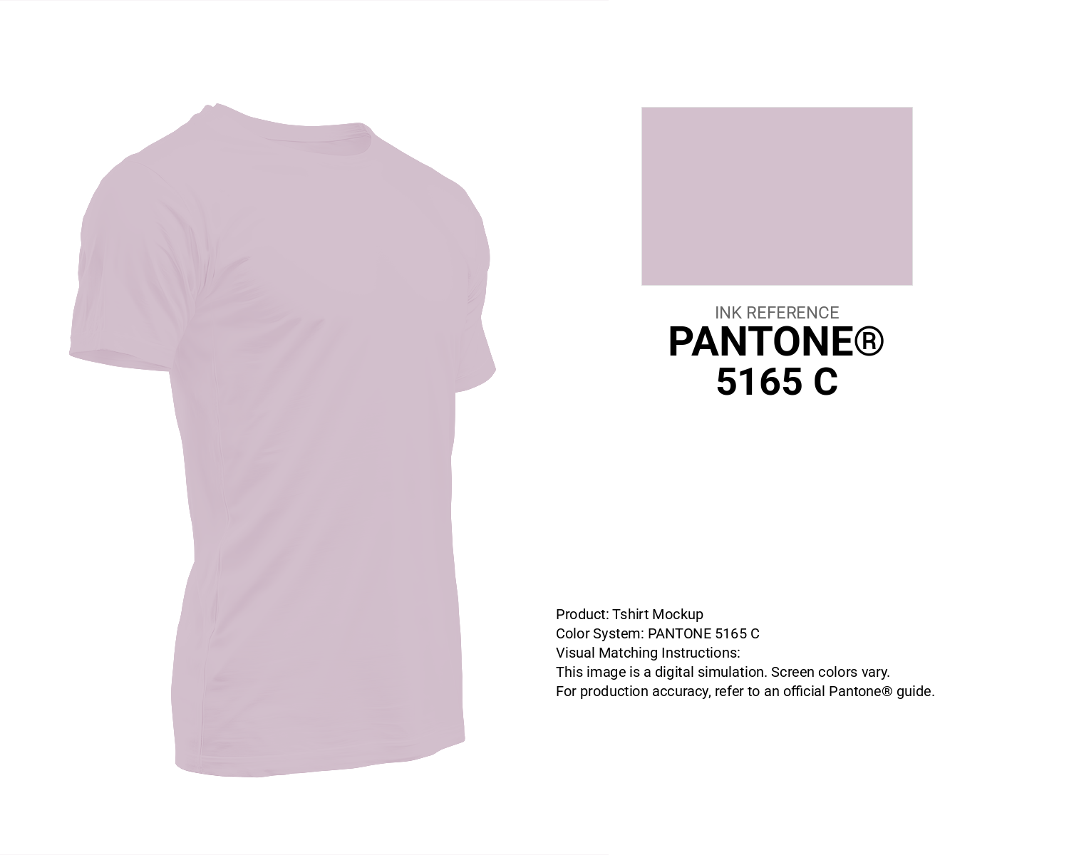 Creative T-shirt mockup featuring Pantone 5165 C Color | Hex color Code #d3c0cd. Perfect for fashion designers, apparel brands, and print-on-demand projects. #tshirt #mockup #fashion #d3c0cd