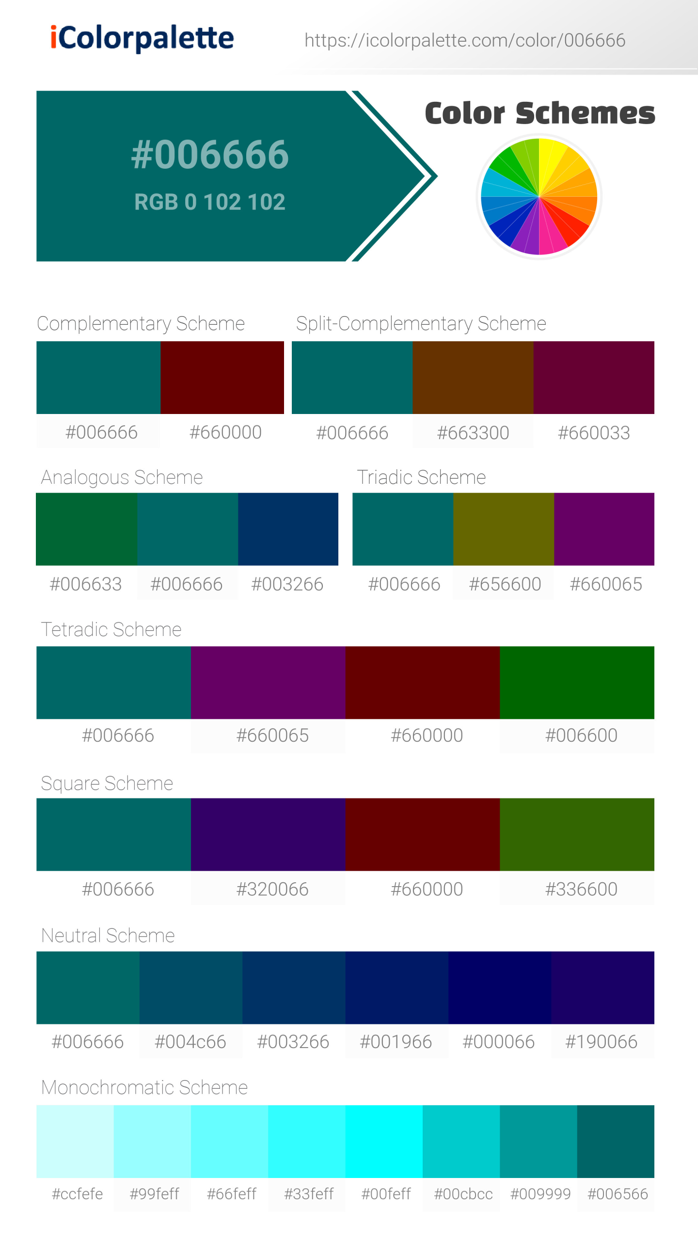 Barbados Bay (similar) Color | 006666 information | Hsl
