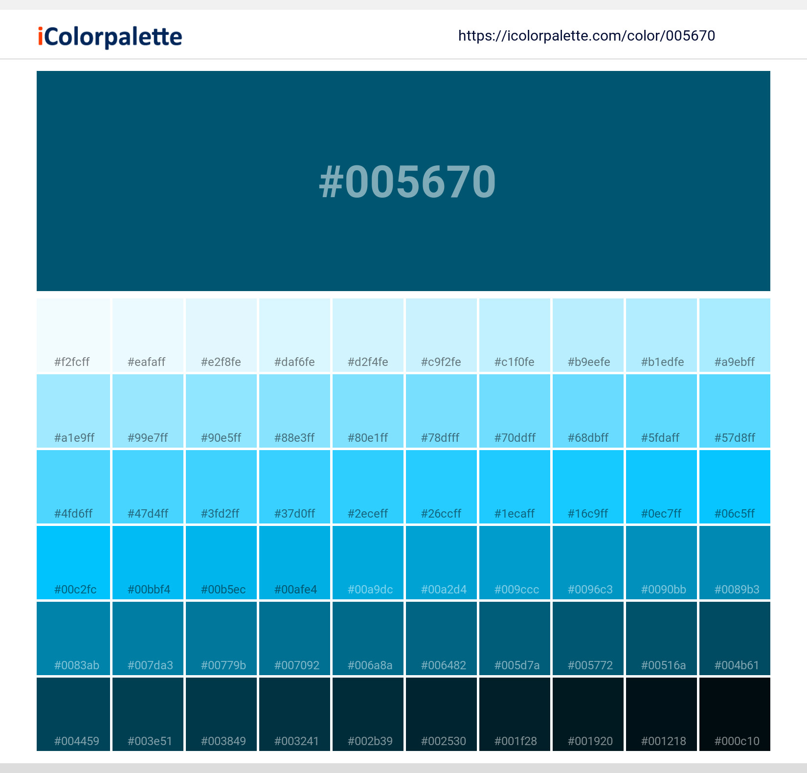#005670 Solid Color Image
