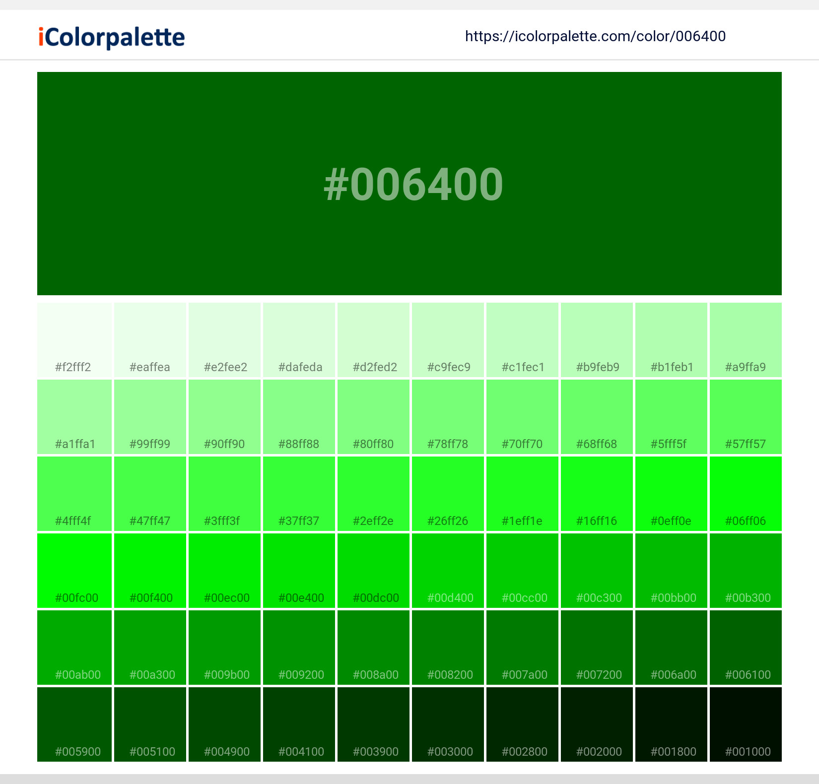 #006400 Solid Color Image