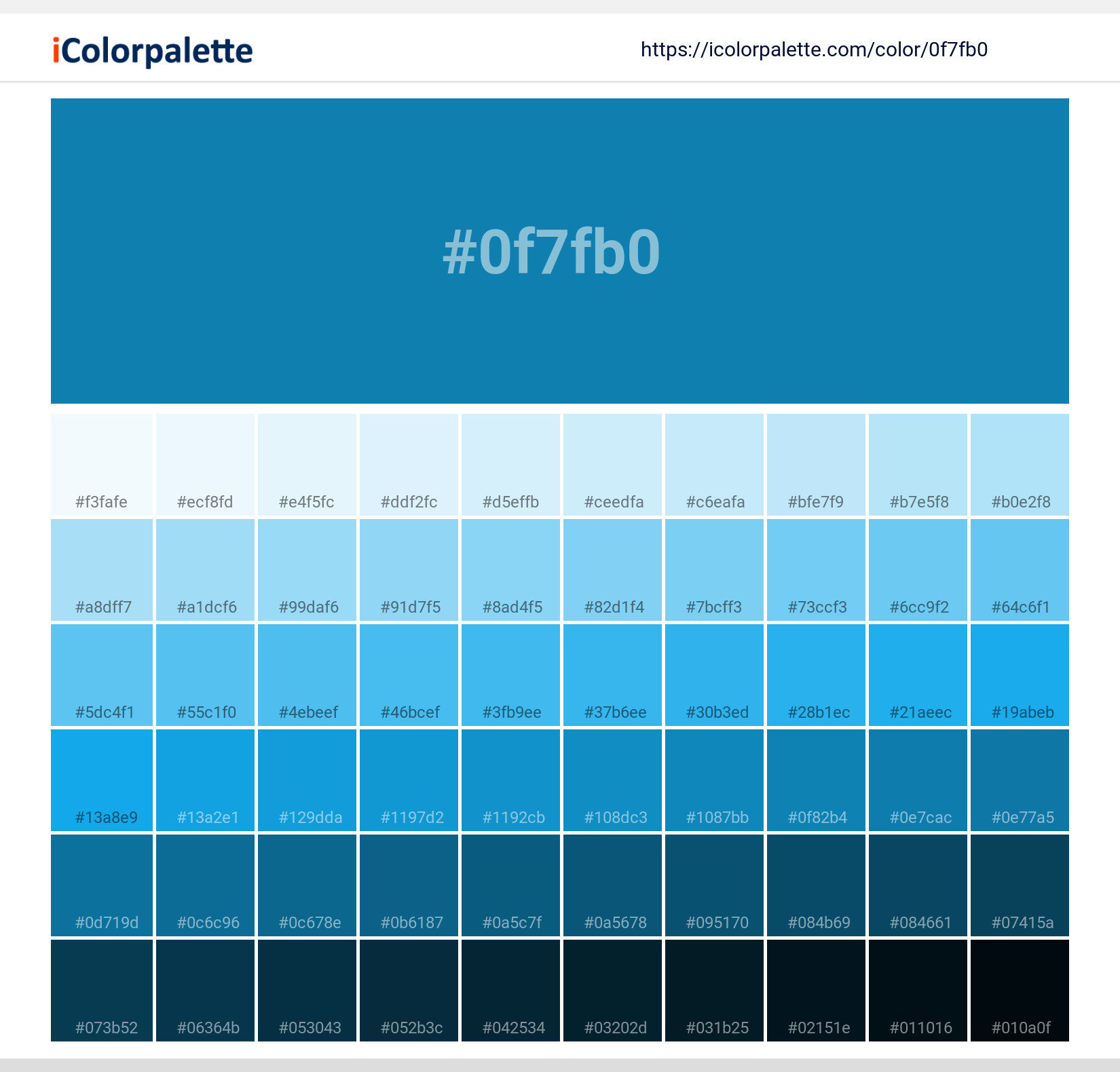 #0f7fb0 Solid Color Image