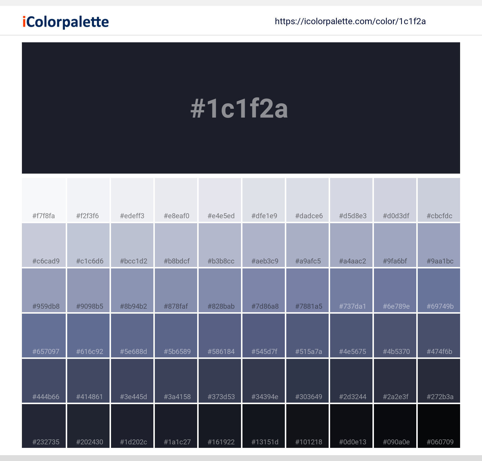#1c1f2a Solid Color Image