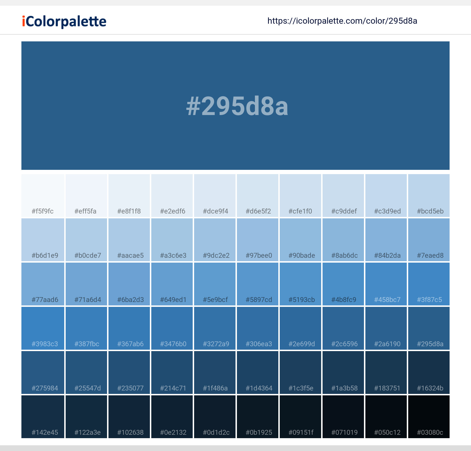 #295d8a Solid Color Image
