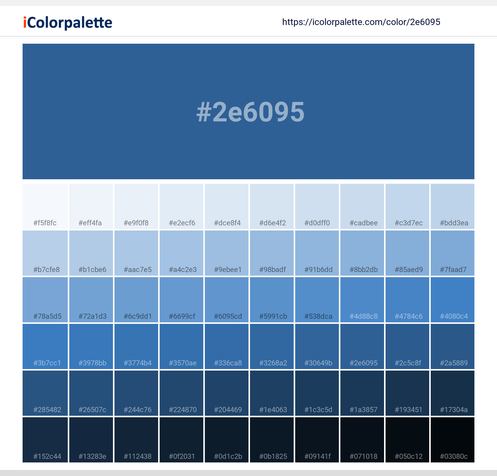 #2e6095 Solid Color Image