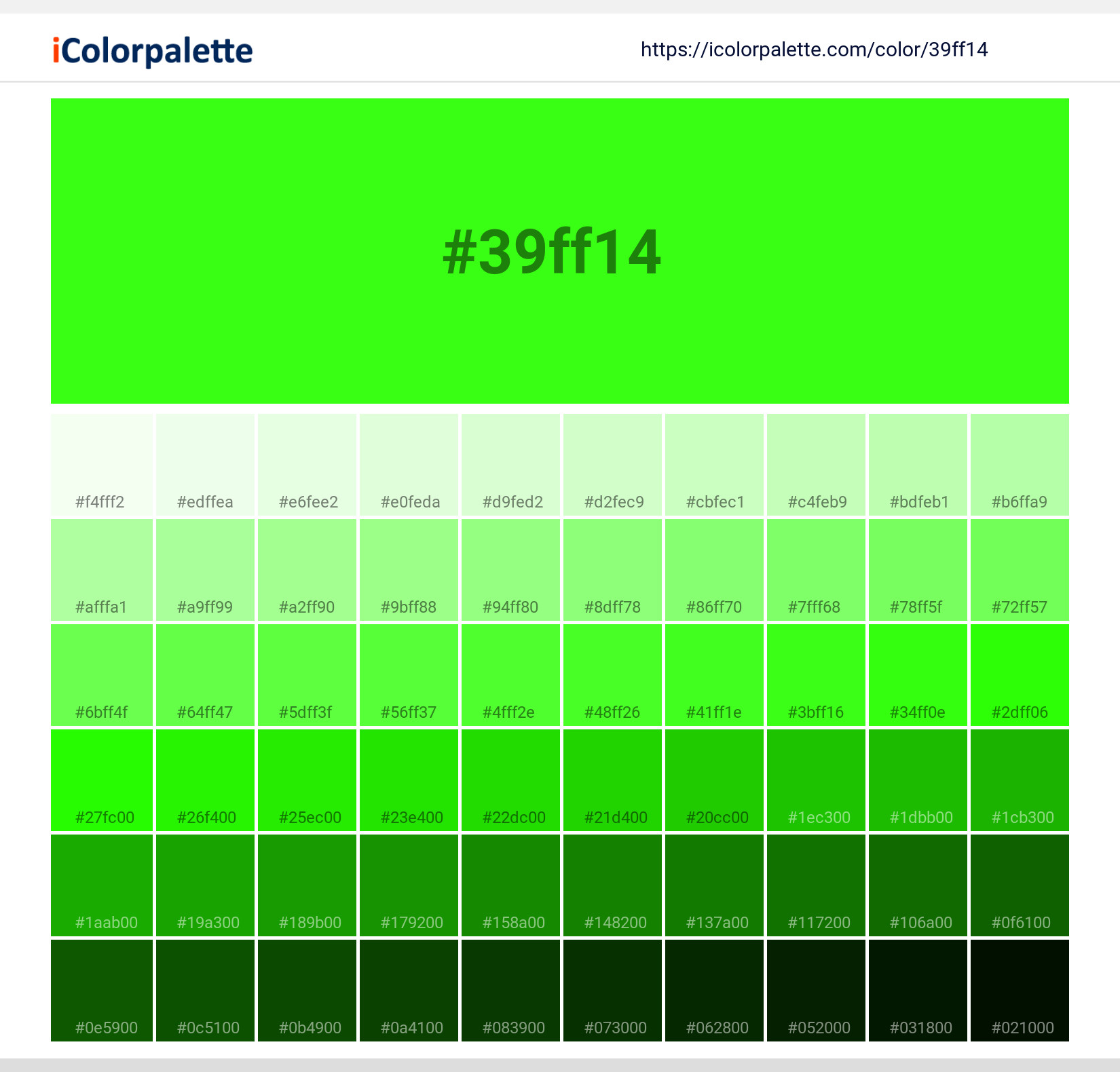 Fluorescent Green Color Codes The Hex Rgb And Cmyk Values That You Need ...
