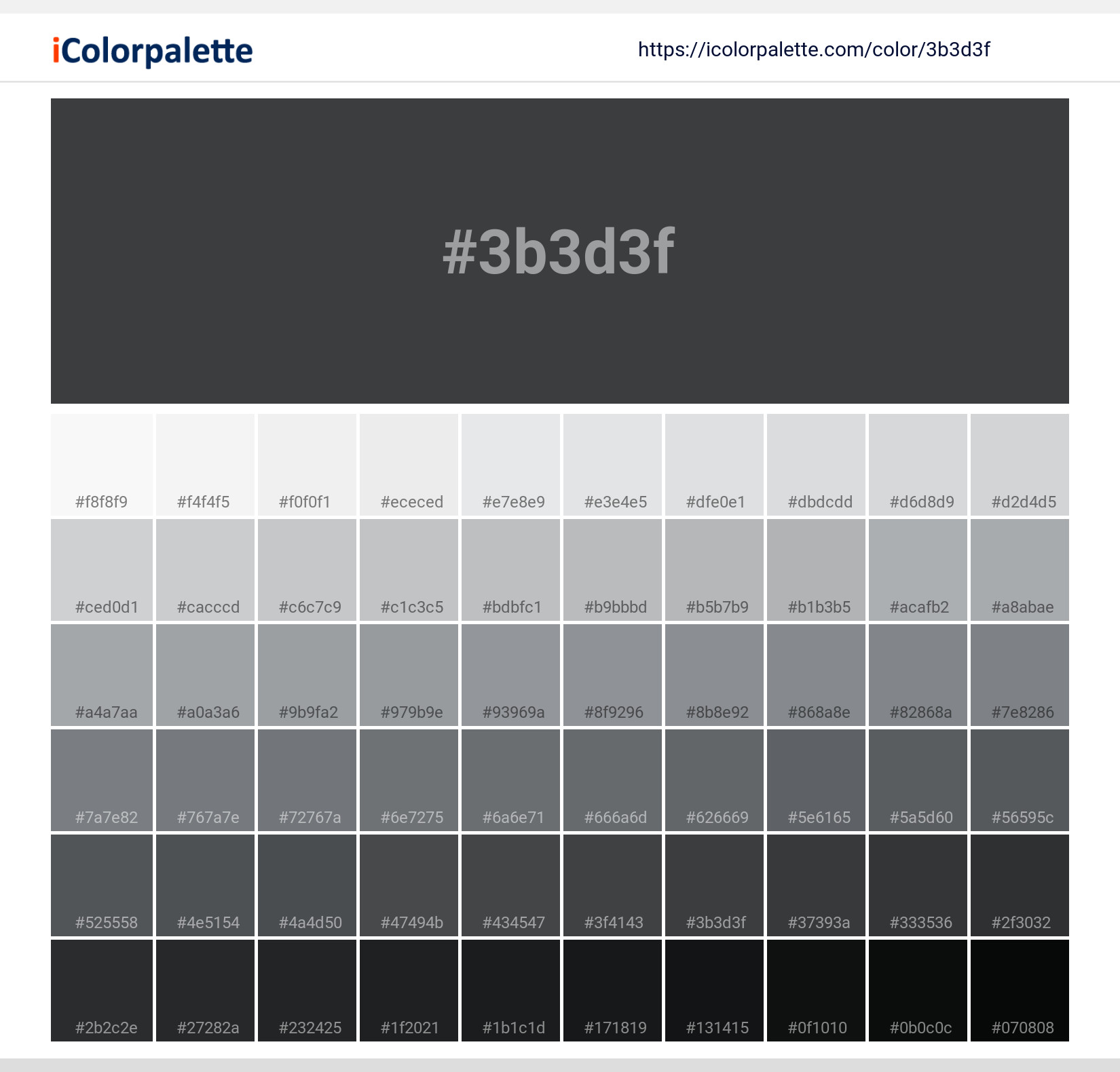 #3b3d3f Solid Color Image