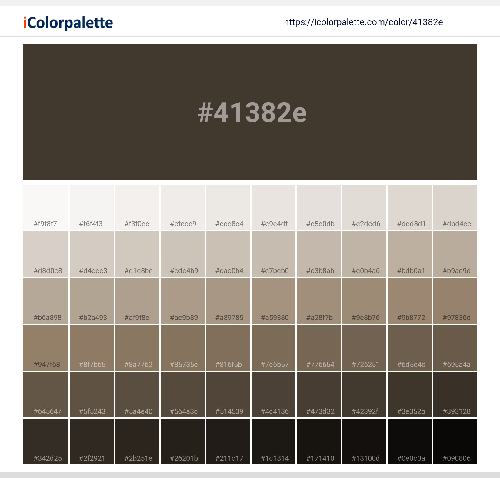 #41382e Solid Color Image