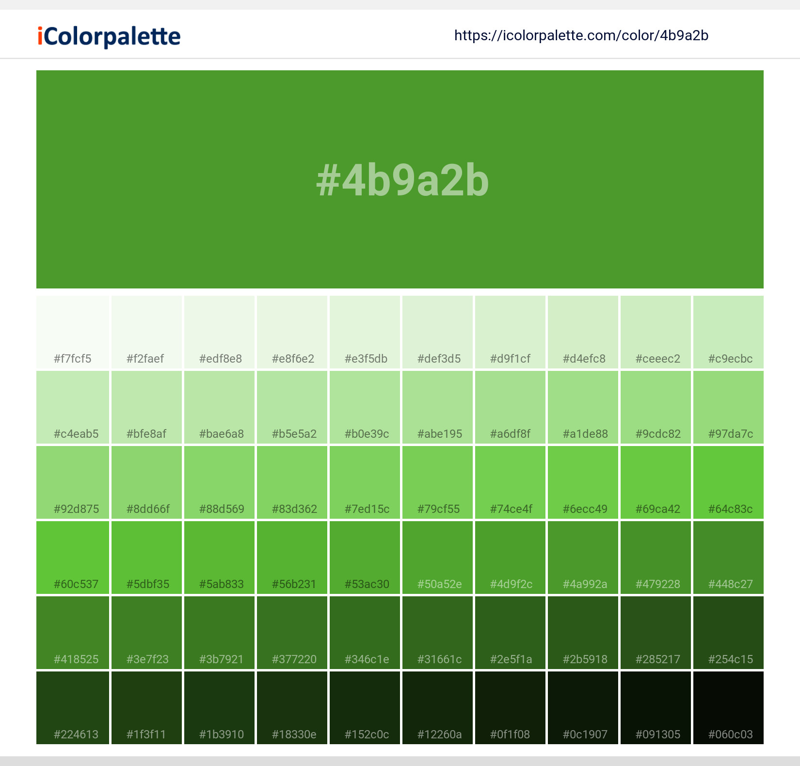 #4b9a2b Solid Color Image