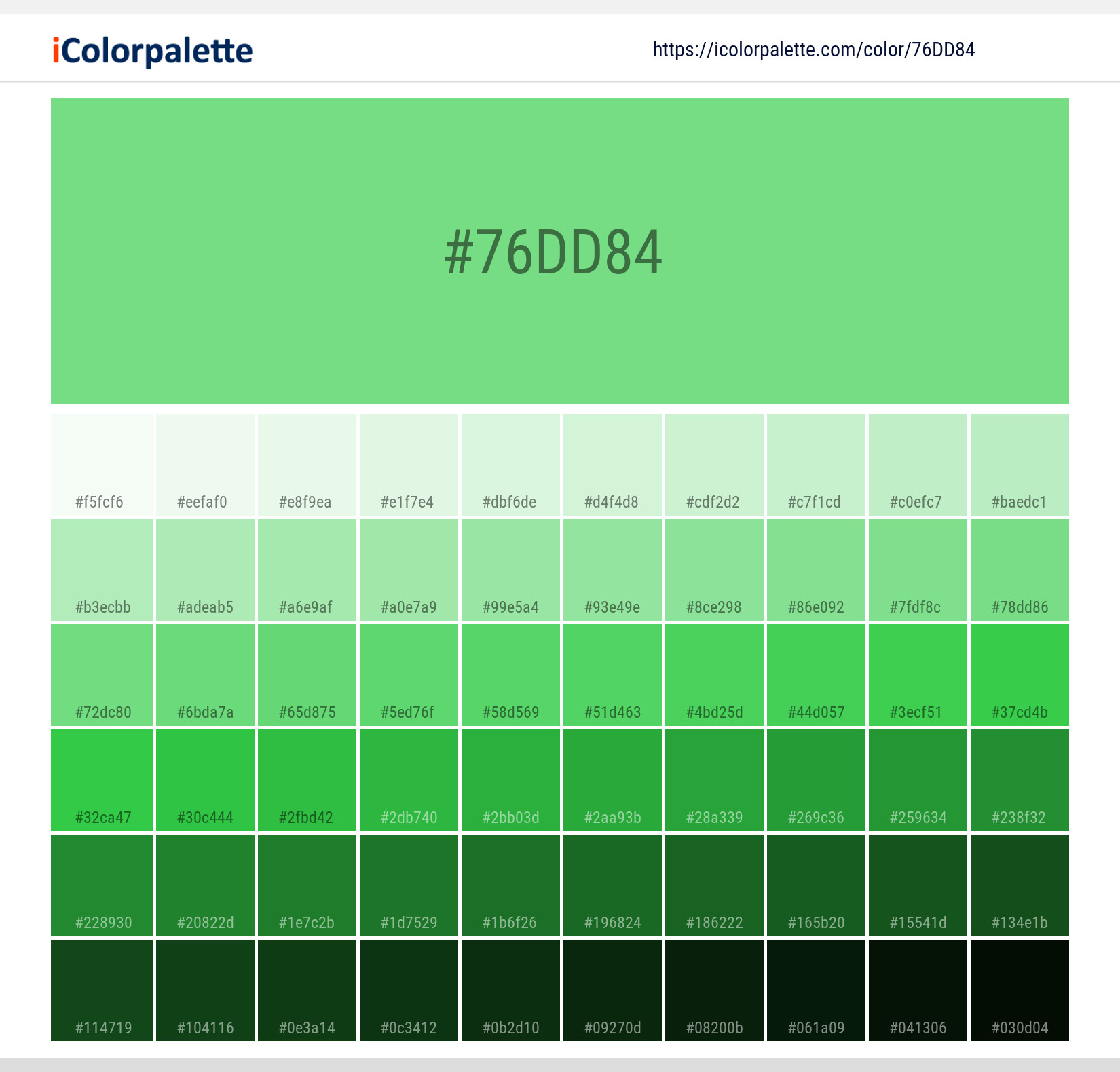 #76dd84 Solid Color Image