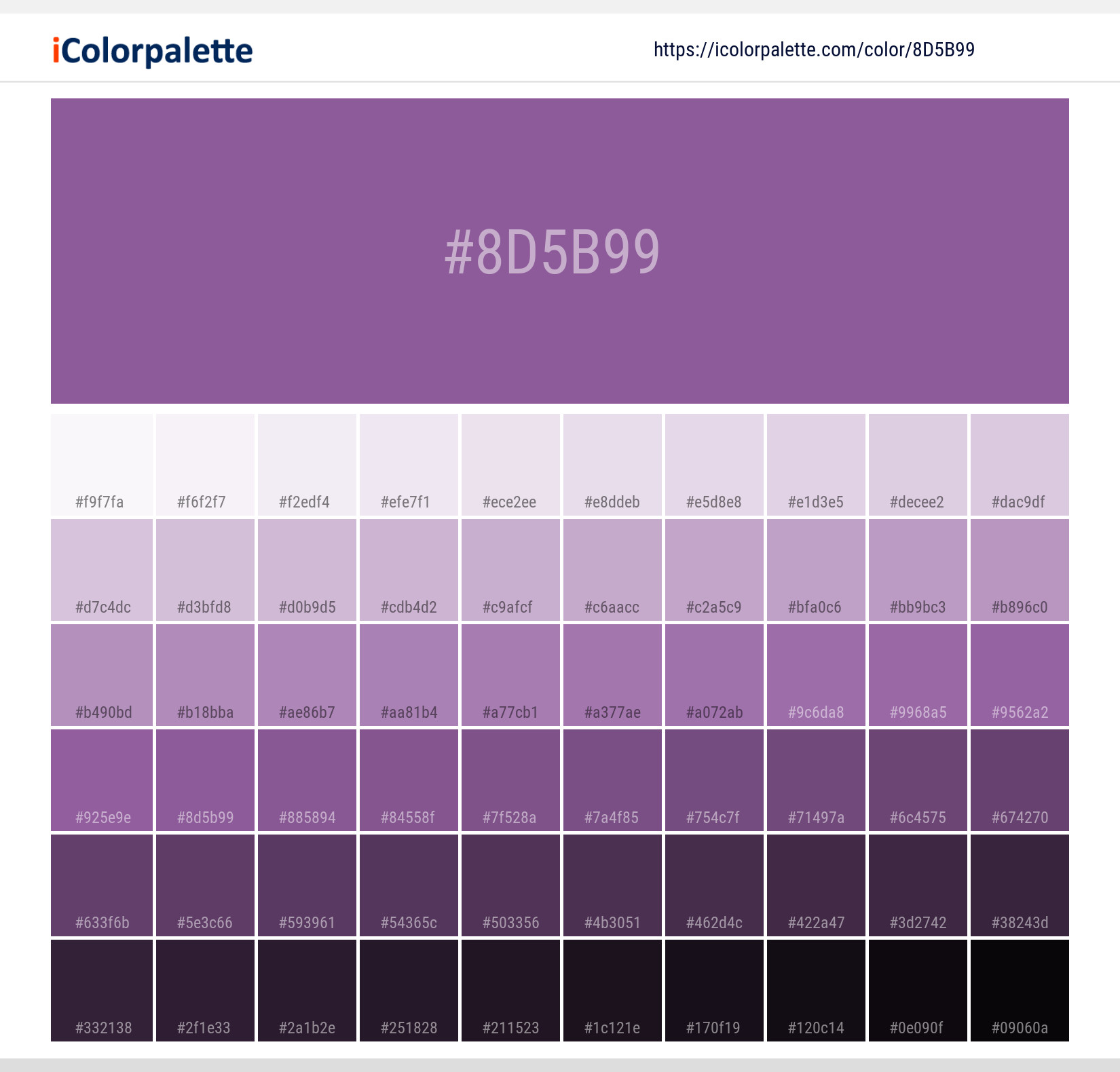 #8d5b99 Solid Color Image