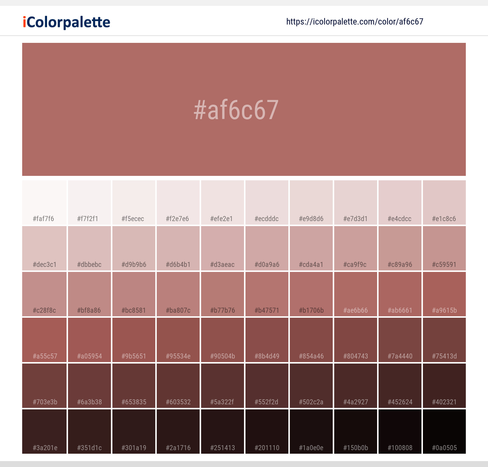 Canyon Rose: #b47571 — Color Information