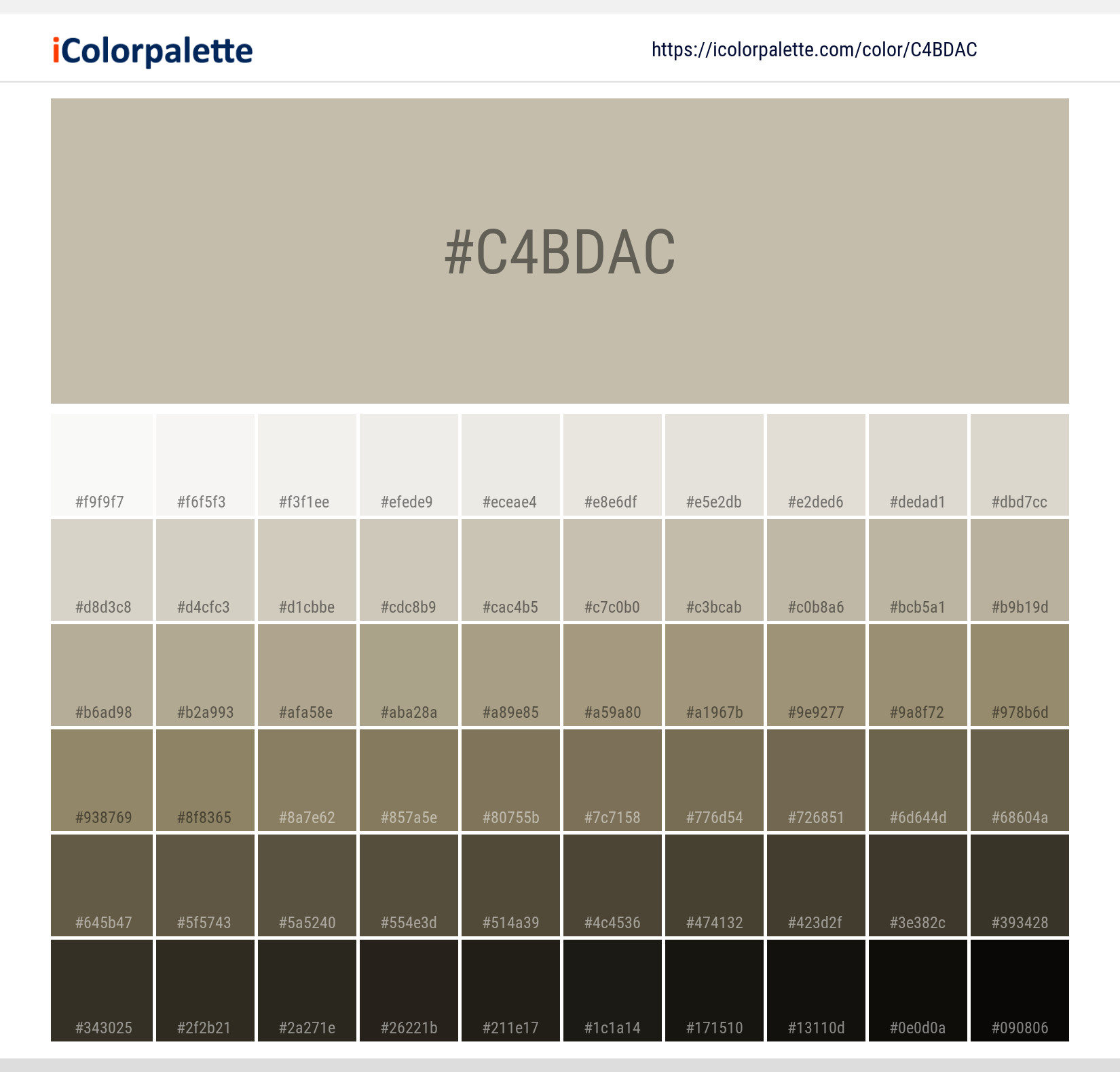 https://www.icolorpalette.com/download/shades/c4bdac_color_shades.jpg