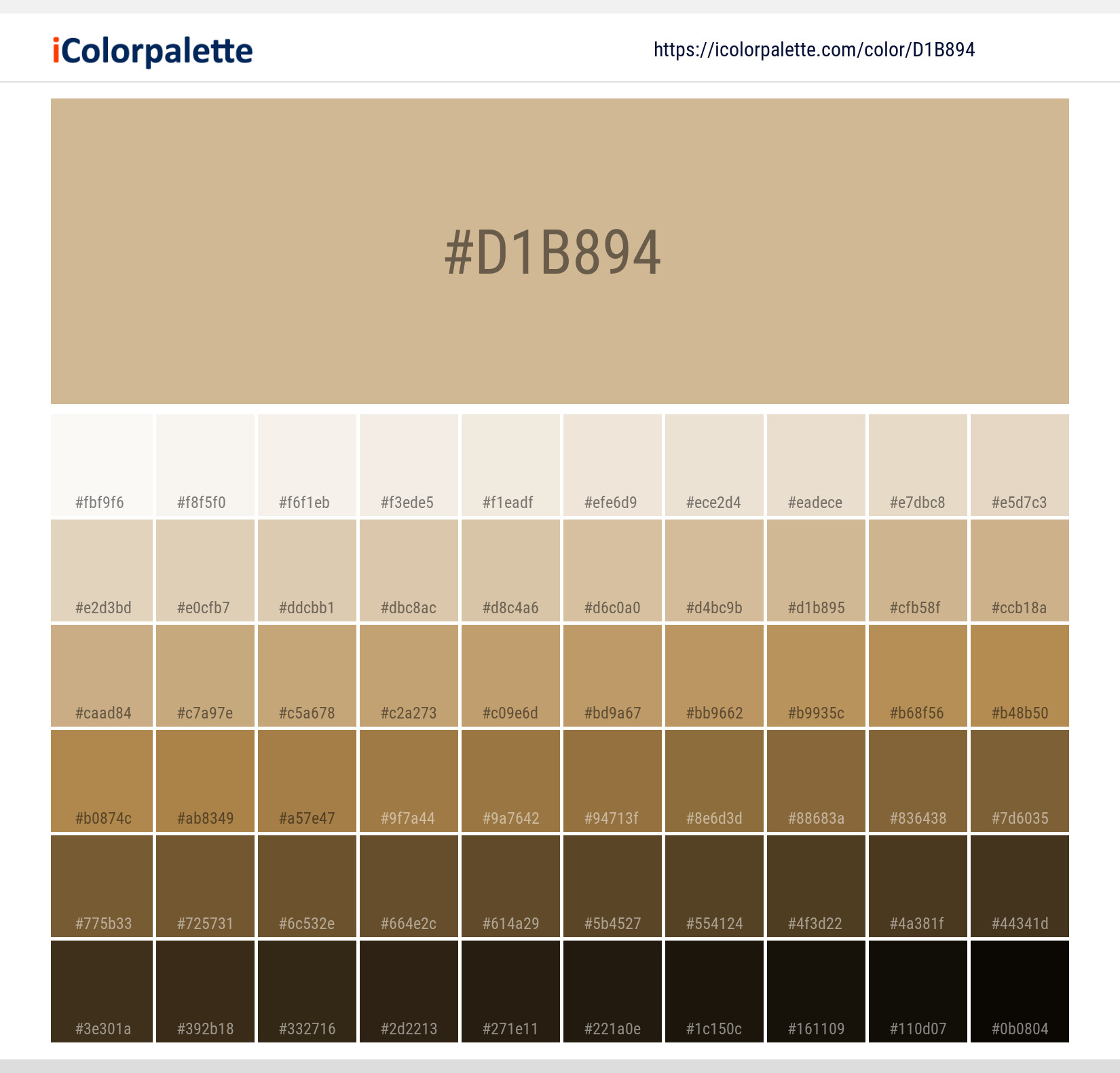 #d1b894 Solid Color Image